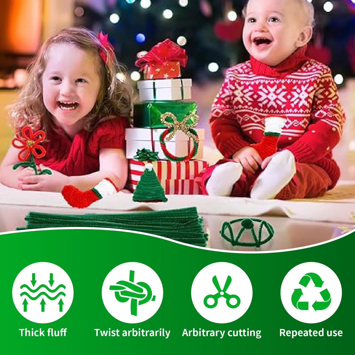 Juego de Limpiapipas Verde 200pcs ZenithFast 30cm para Manualidades