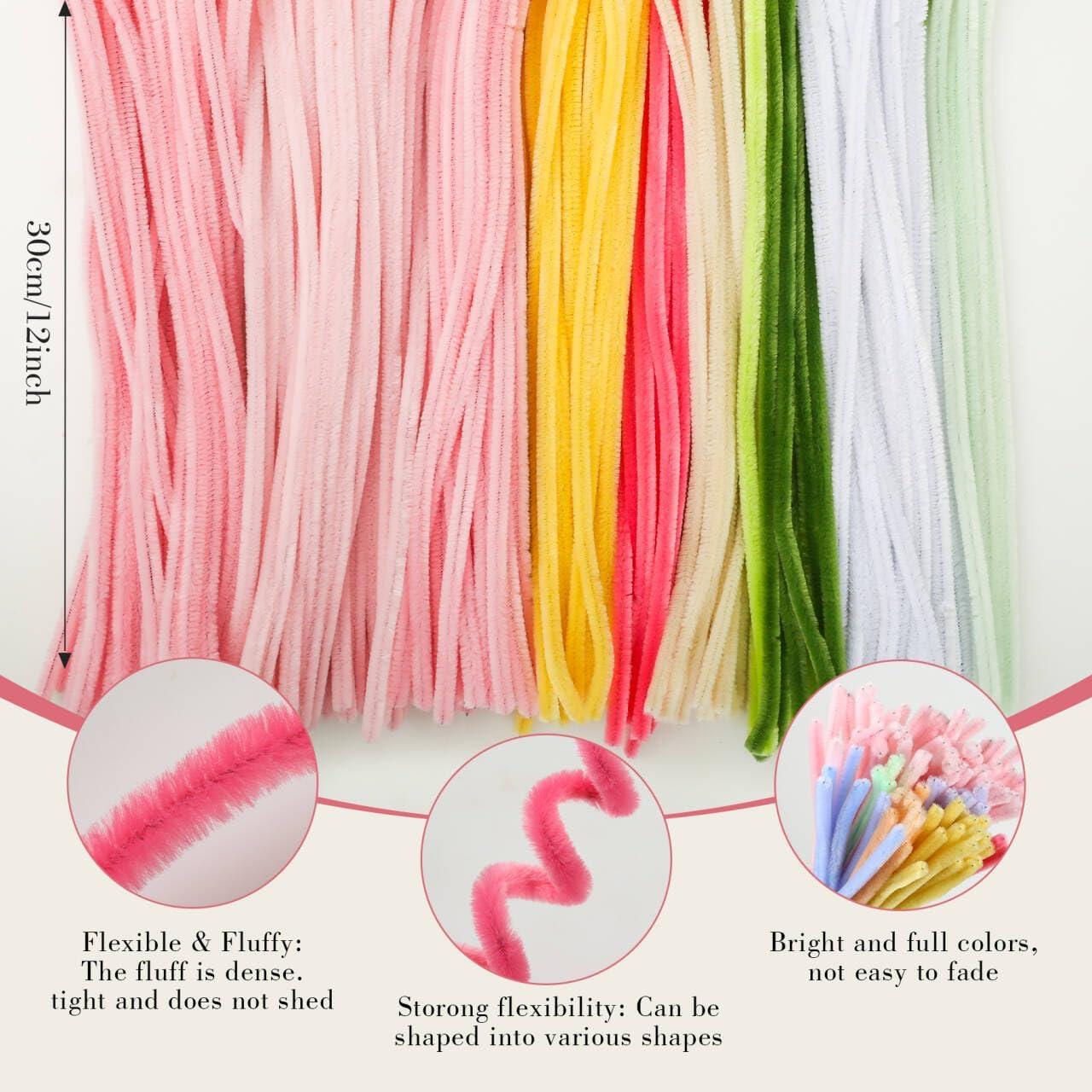 Kit de Flores de Limpiapipas DIY ERNTRNL - 200 Piezas