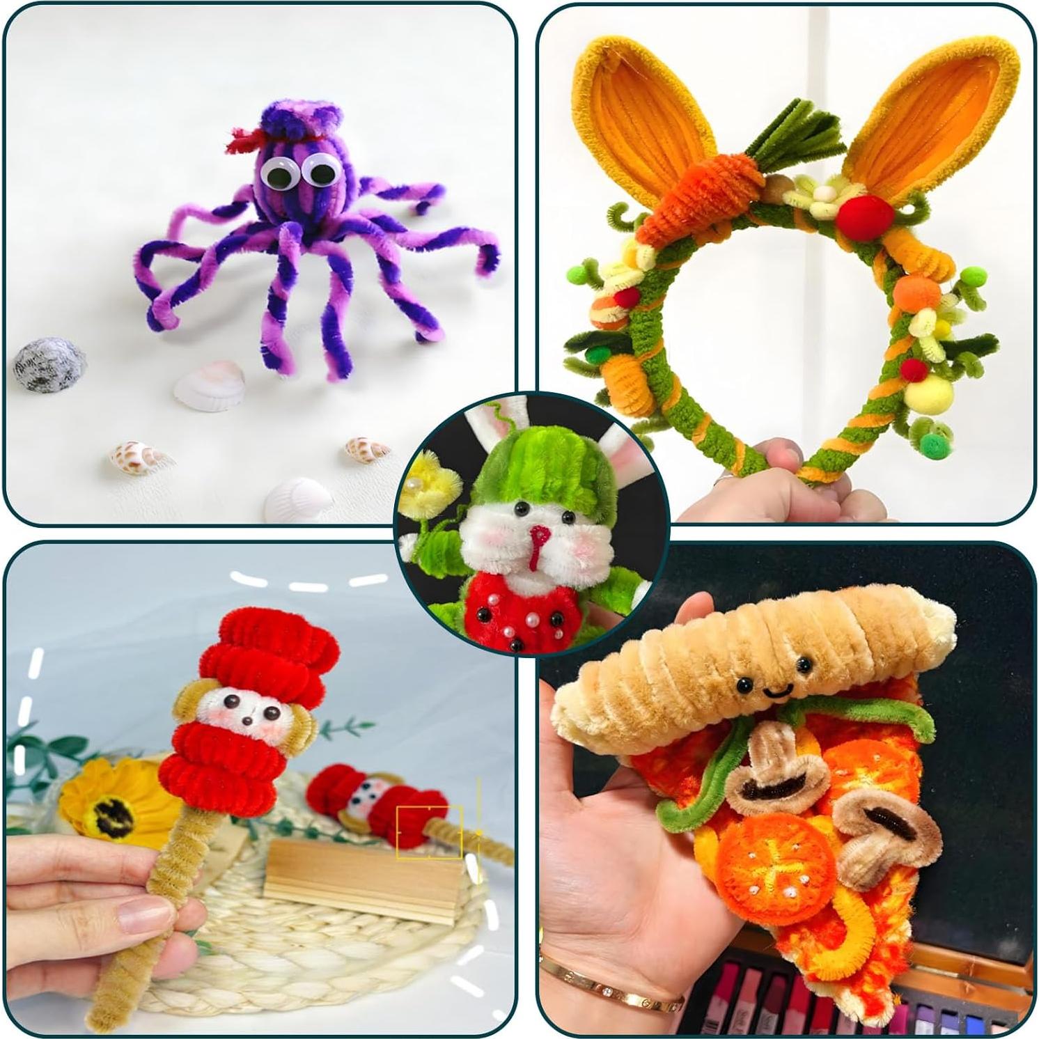 300 Limpiadores de Tubos KEMANLANG Multicolor 30.48cm DIY