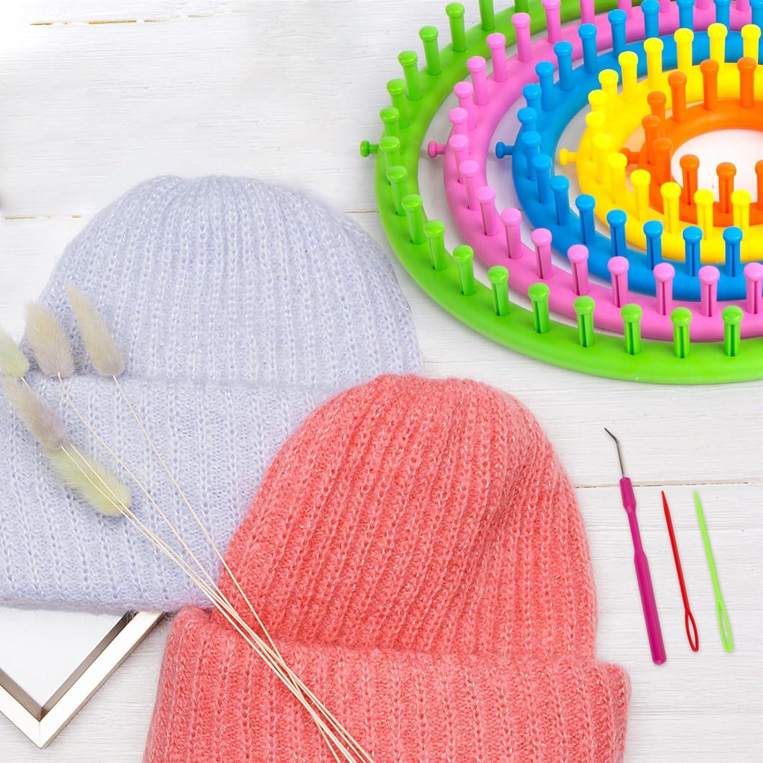 LOVEINUSA Kit de Telar de Tejer 12PCS - Redondo y Pompón