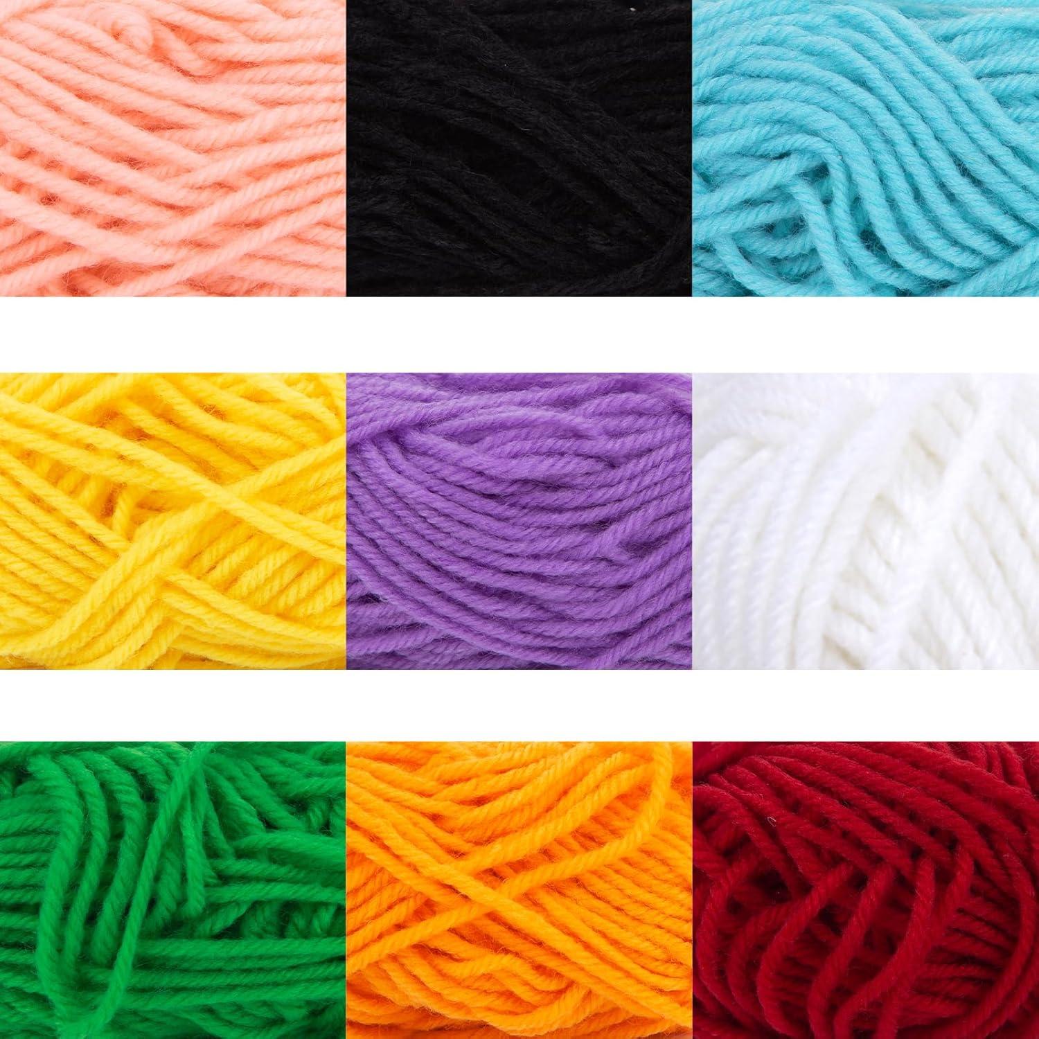 Juego de Telar de Tejer VGOODALL 18PCS con Ovillos de Hilo