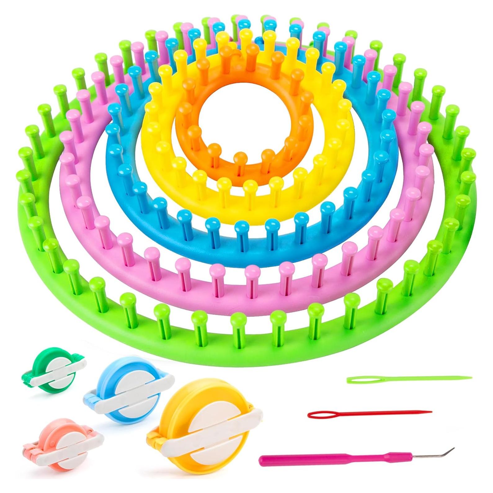 Juego de Telar de Tejer Redondo MCPINKY 12 Piezas