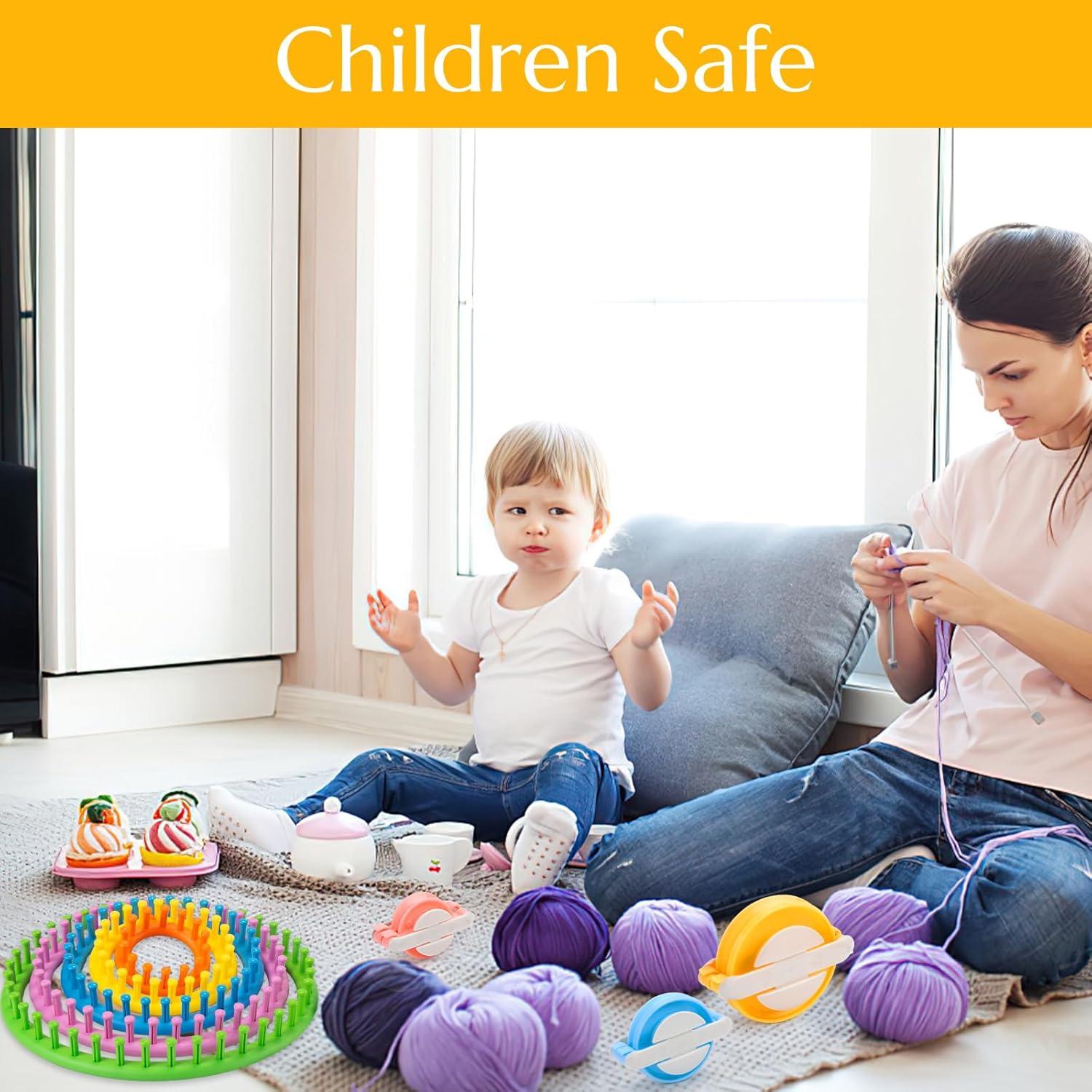 Juego de Telar de Tejer Redondo MCPINKY 12 Piezas