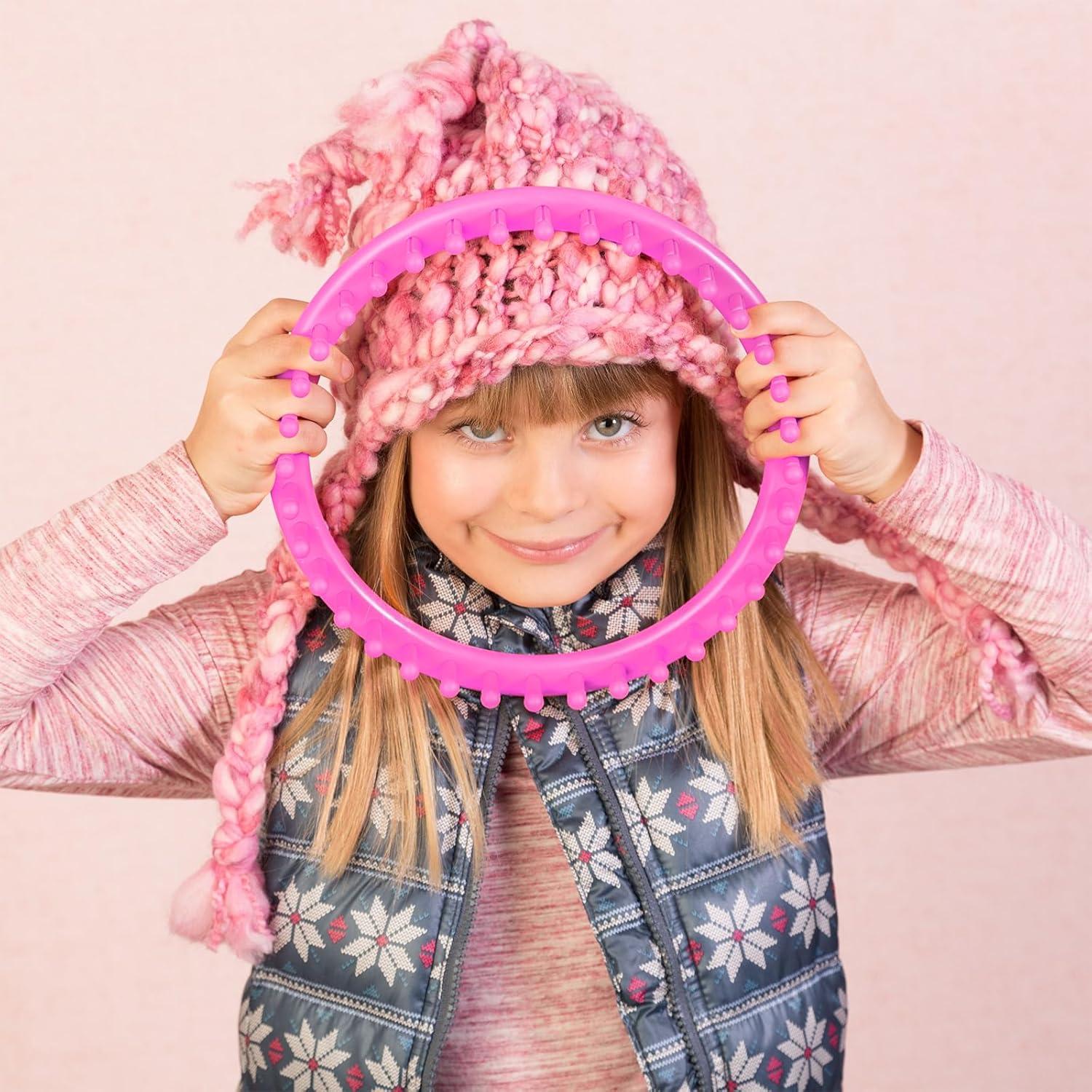 Juego de Telar de Tejer Redondo MCPINKY 12 Piezas