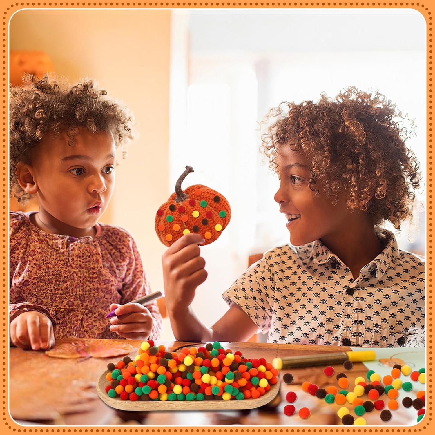 Bolas de Pom Poms Otoñales SEPGLITTER 1000 Piezas 1 cm