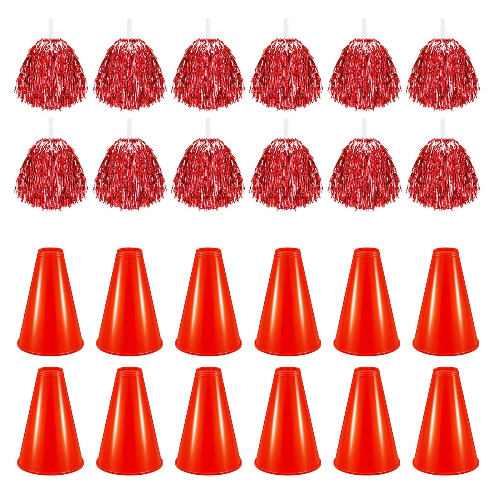 Set 24 Pcs Accesorios de Animación Sosation - Megáfono y Pompones