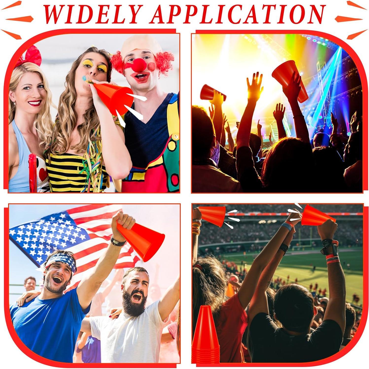 Set 24 Pcs Accesorios de Animación Sosation - Megáfono y Pompones