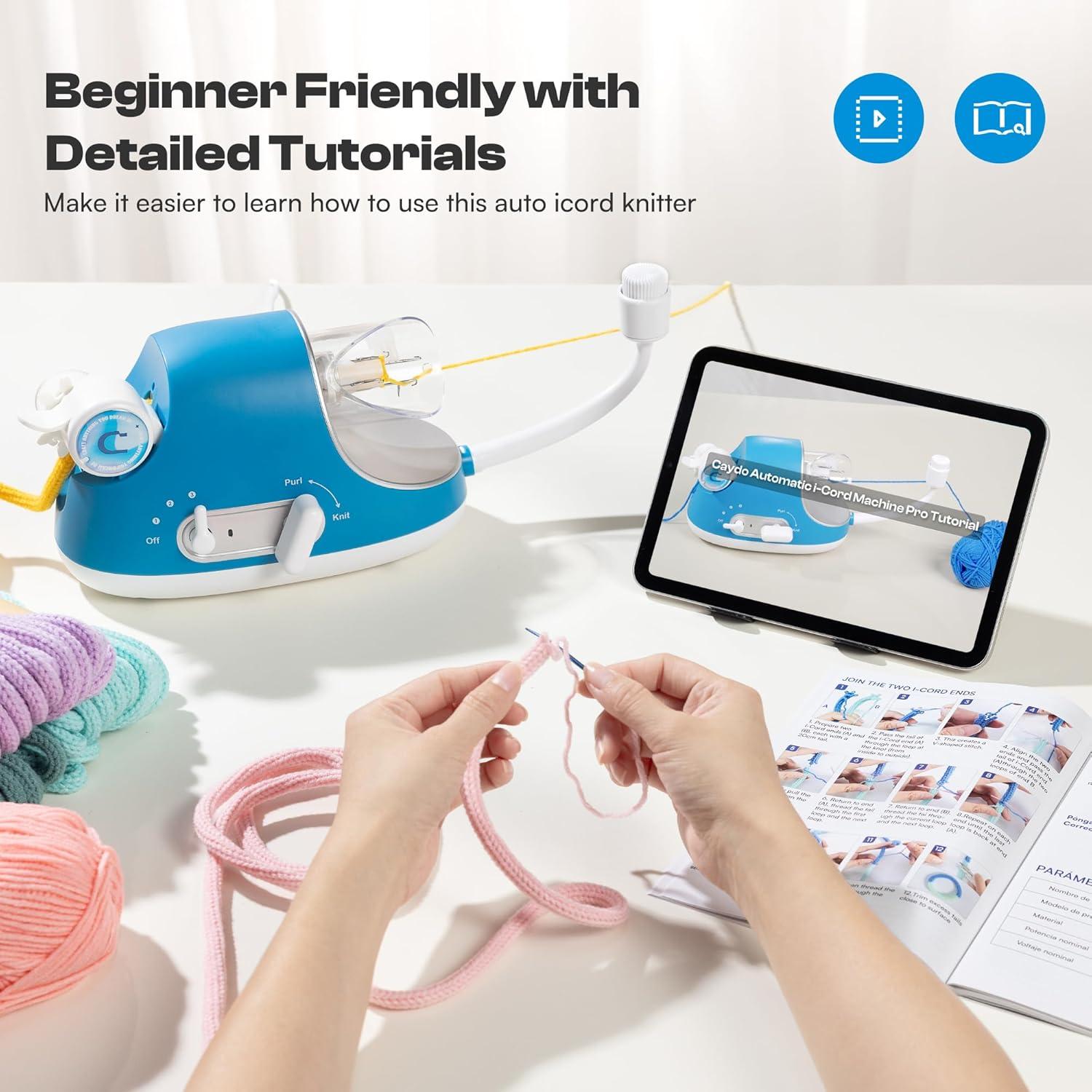 Máquina de Tejer i-Cord Automática Caydo KC-PRO 60cm/min