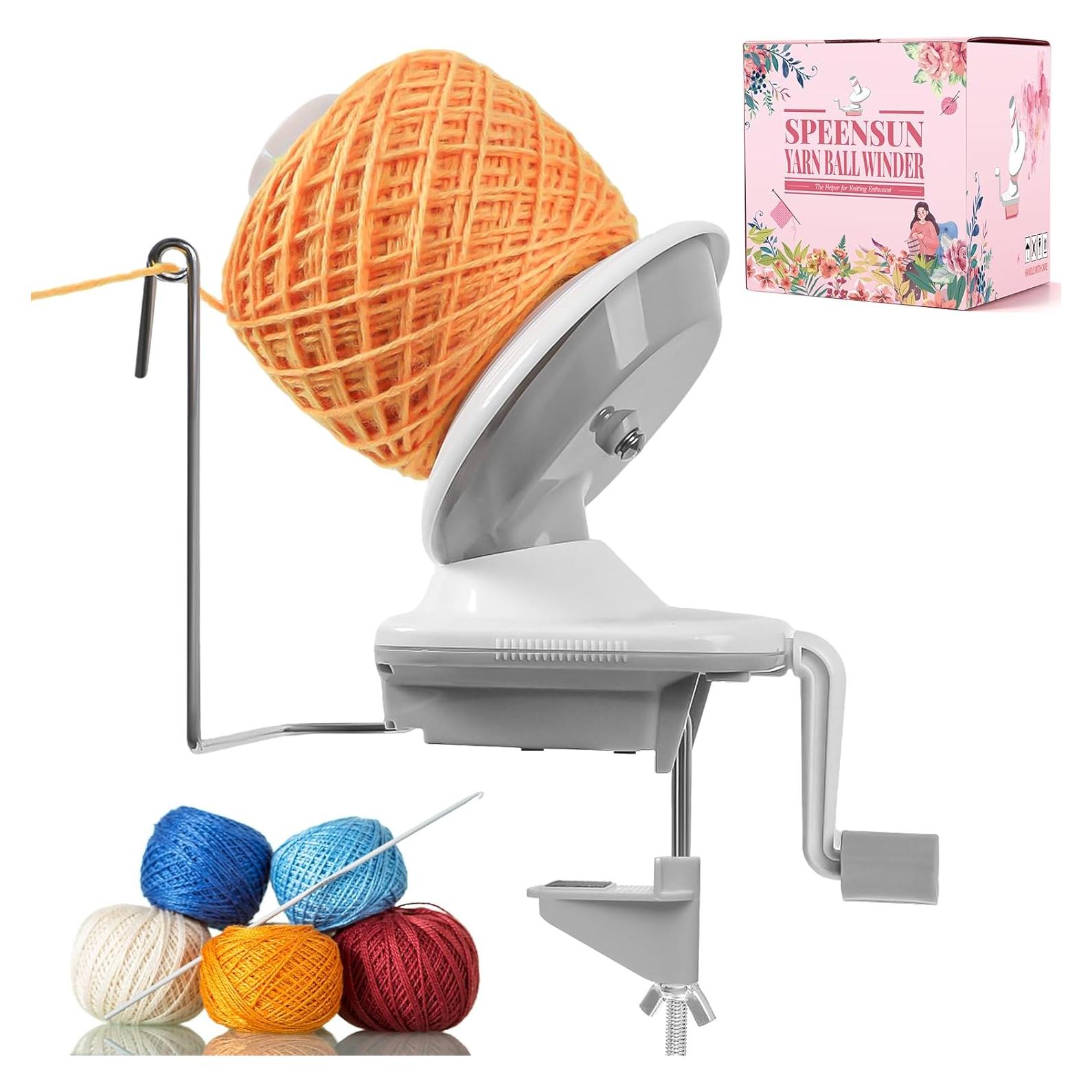 Hacedor de Ovillos de Hilo SPEENSUN 3.5 OZ Blanco-Gris