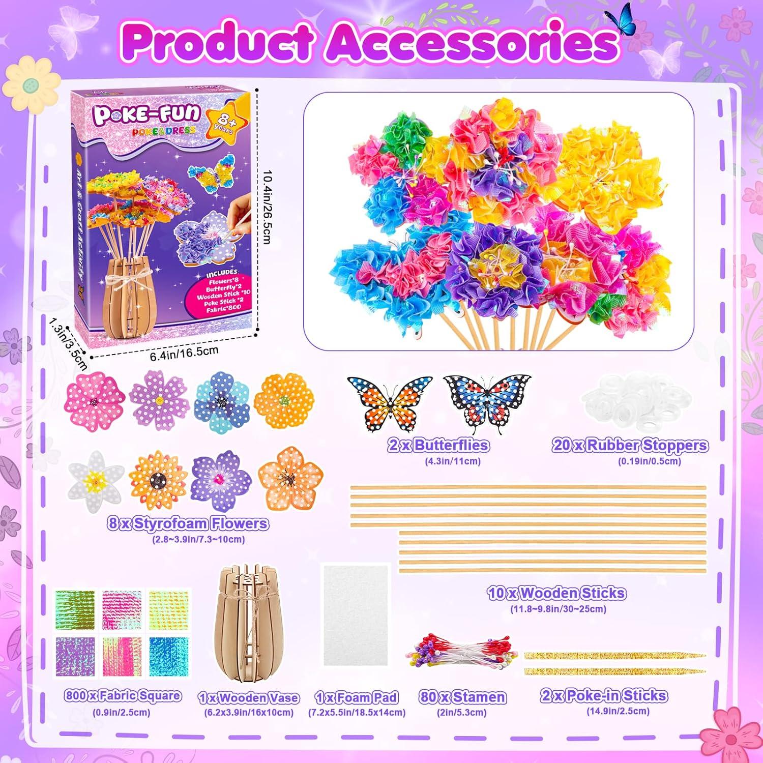 Kit de Manualidades DIY DREACAREFT - Ramo de Flores y Mariposas