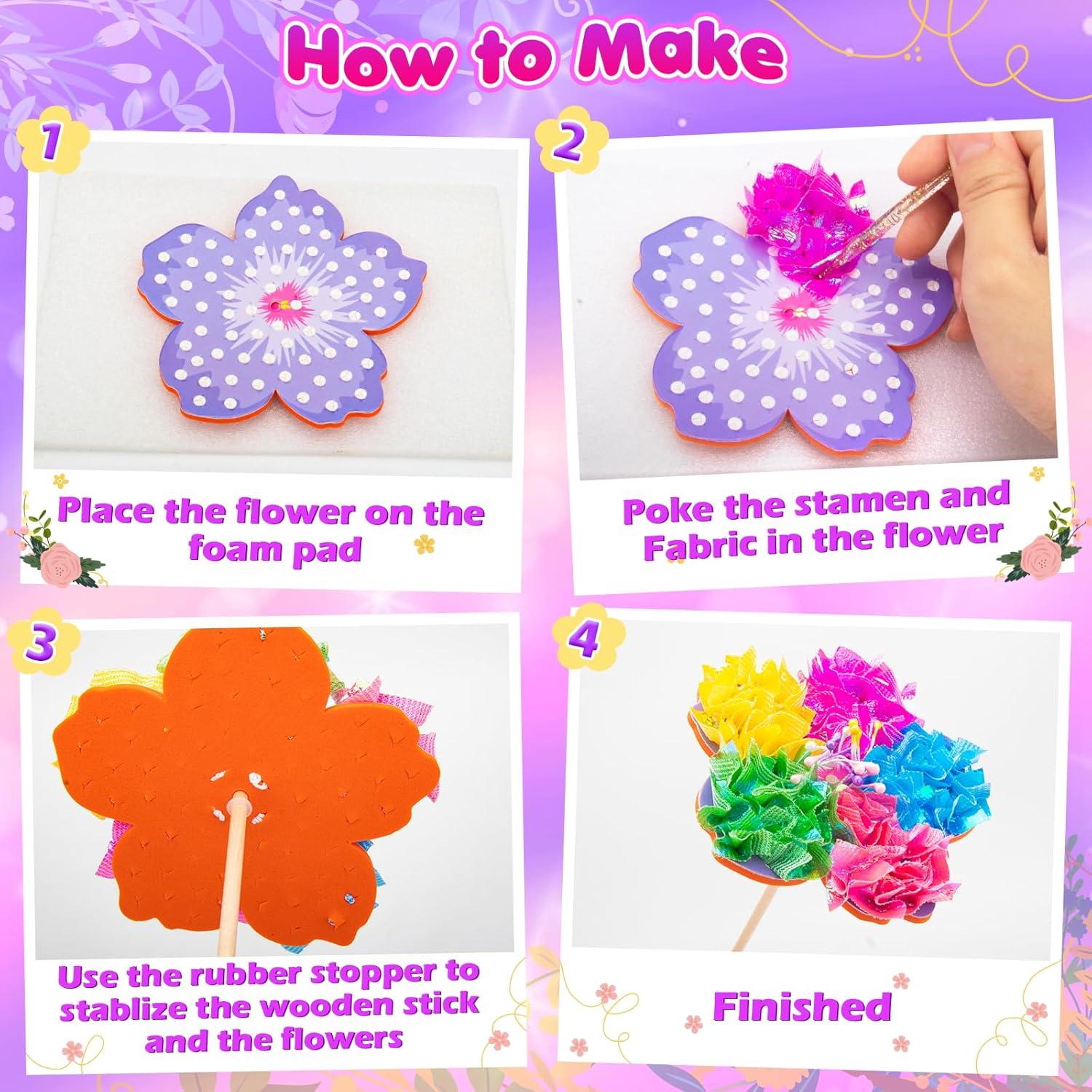 Kit de Manualidades DIY DREACAREFT - Ramo de Flores y Mariposas