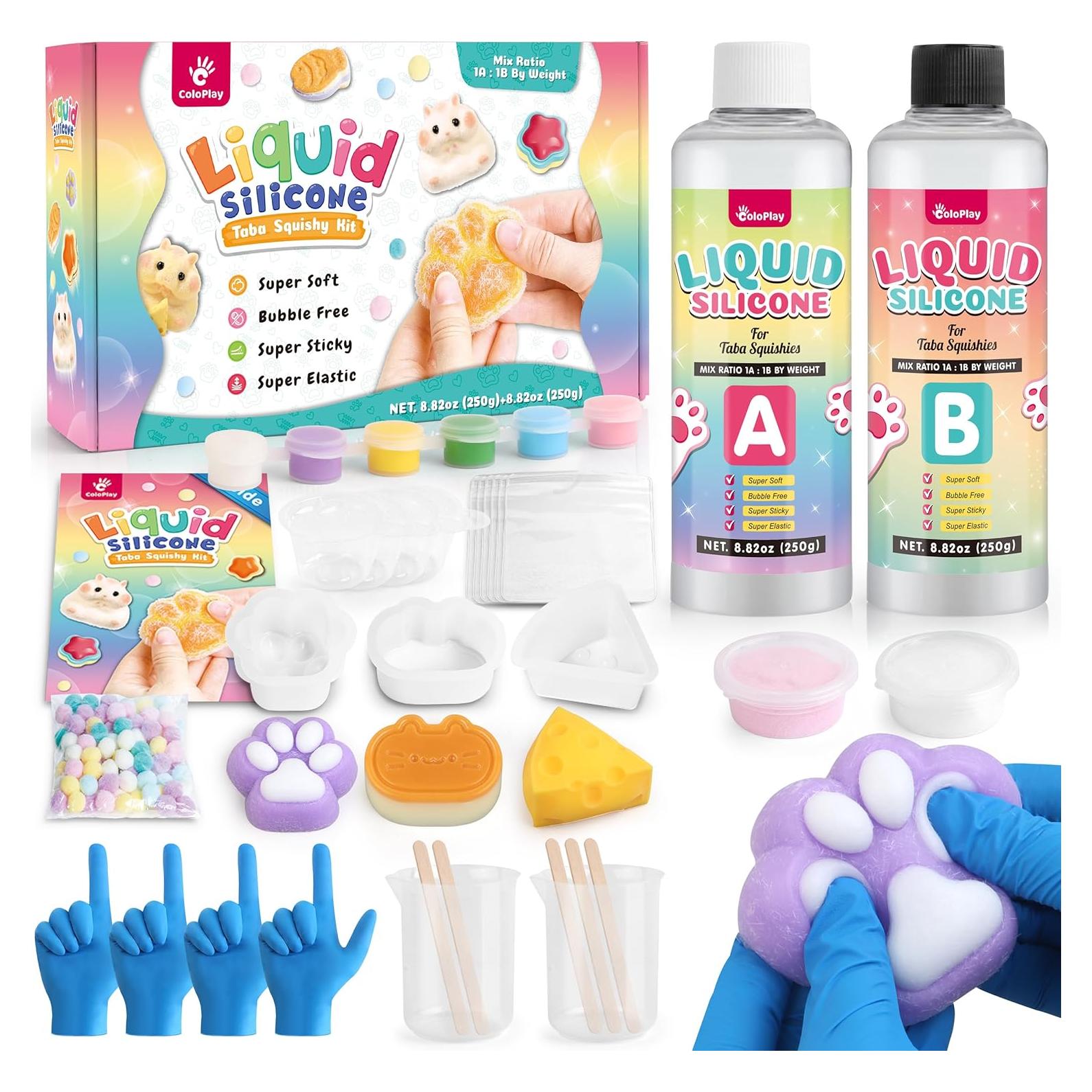 Kit Taba Squishy ColoPlay 0.82 kg - Moldeo y Alivio Estrés