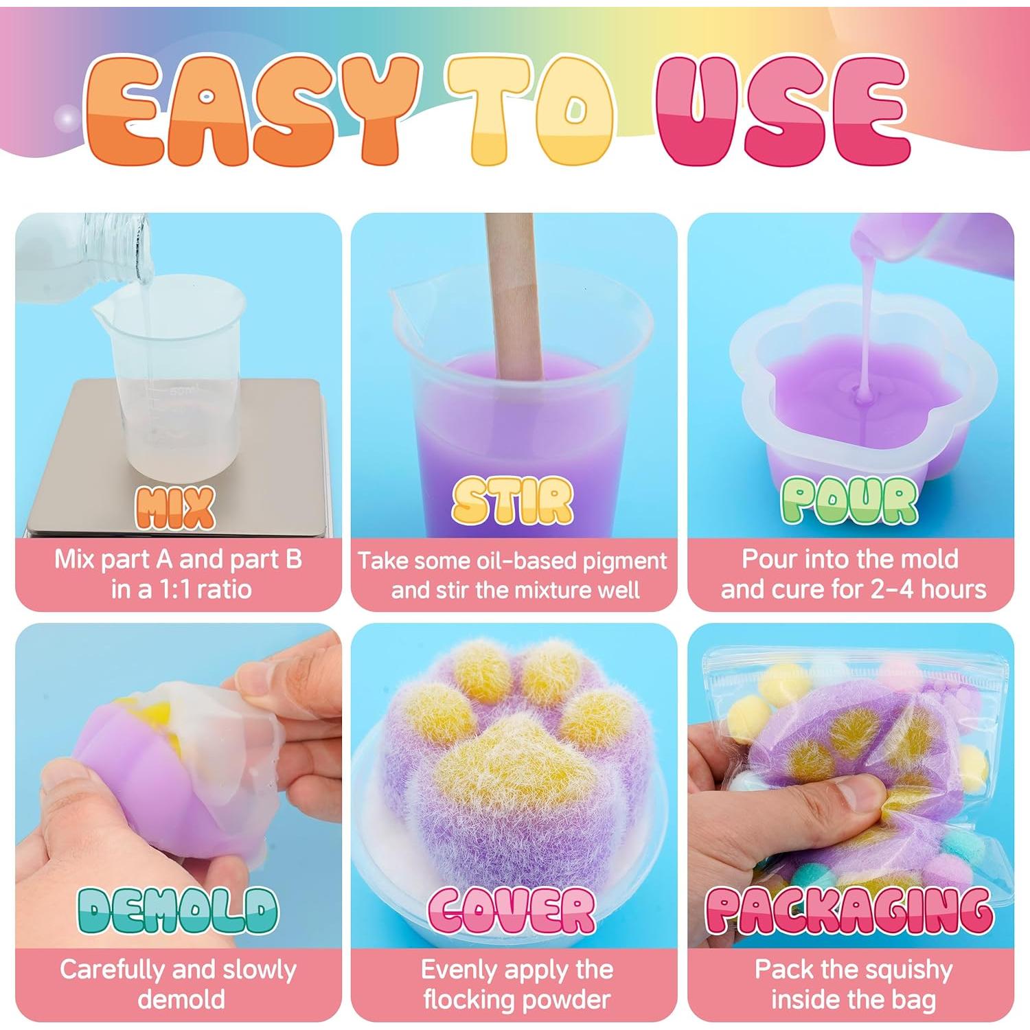 Kit Taba Squishy ColoPlay 0.82 kg - Moldeo y Alivio Estrés