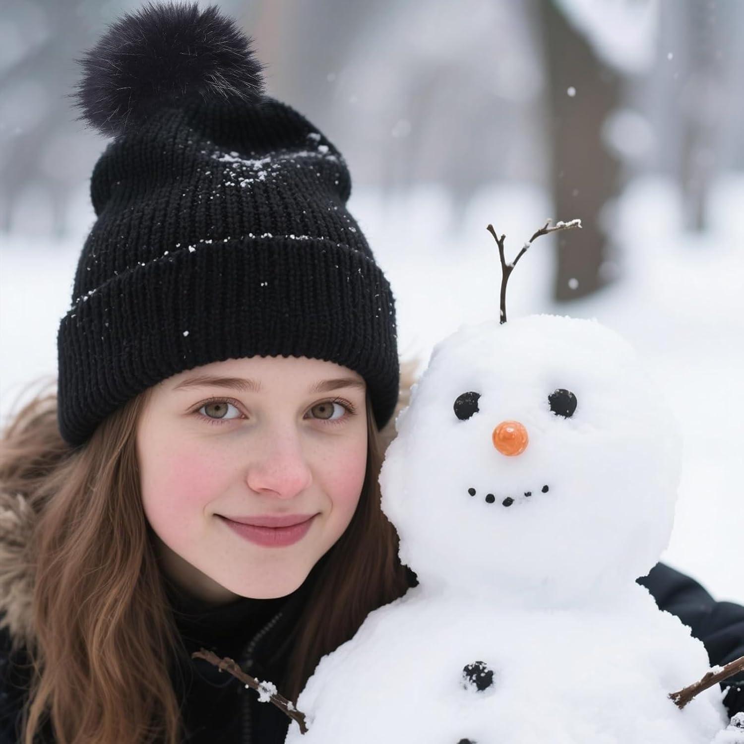 8 Bolas de Pom Pom de Piel Sintética Juinte 15 cm para DIY