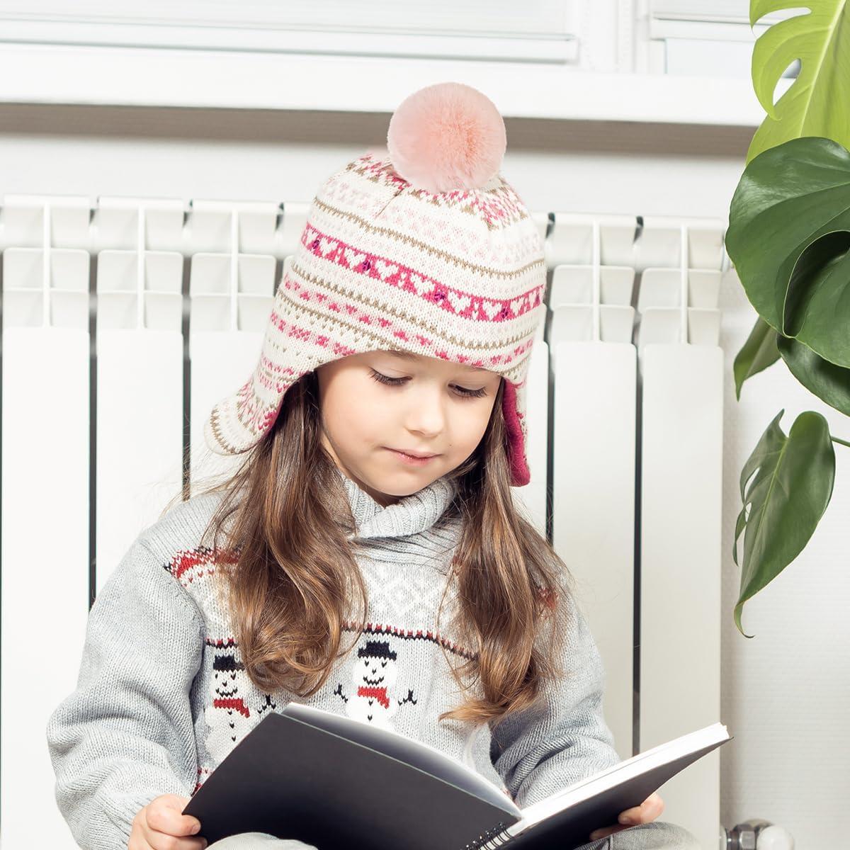 12 Bolas de Pom Pom de Piel Sintética Rosa 6.99 cm Homtable