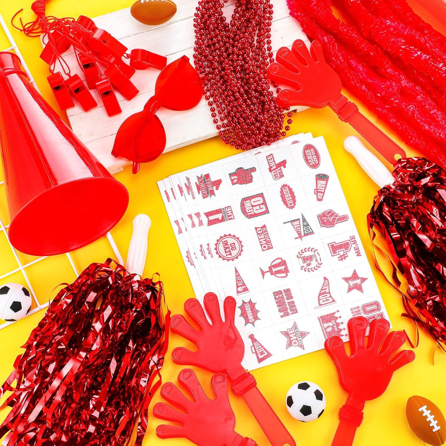 Soulchen 360 Pcs Accesorios de Espíritu Escolar Rojos