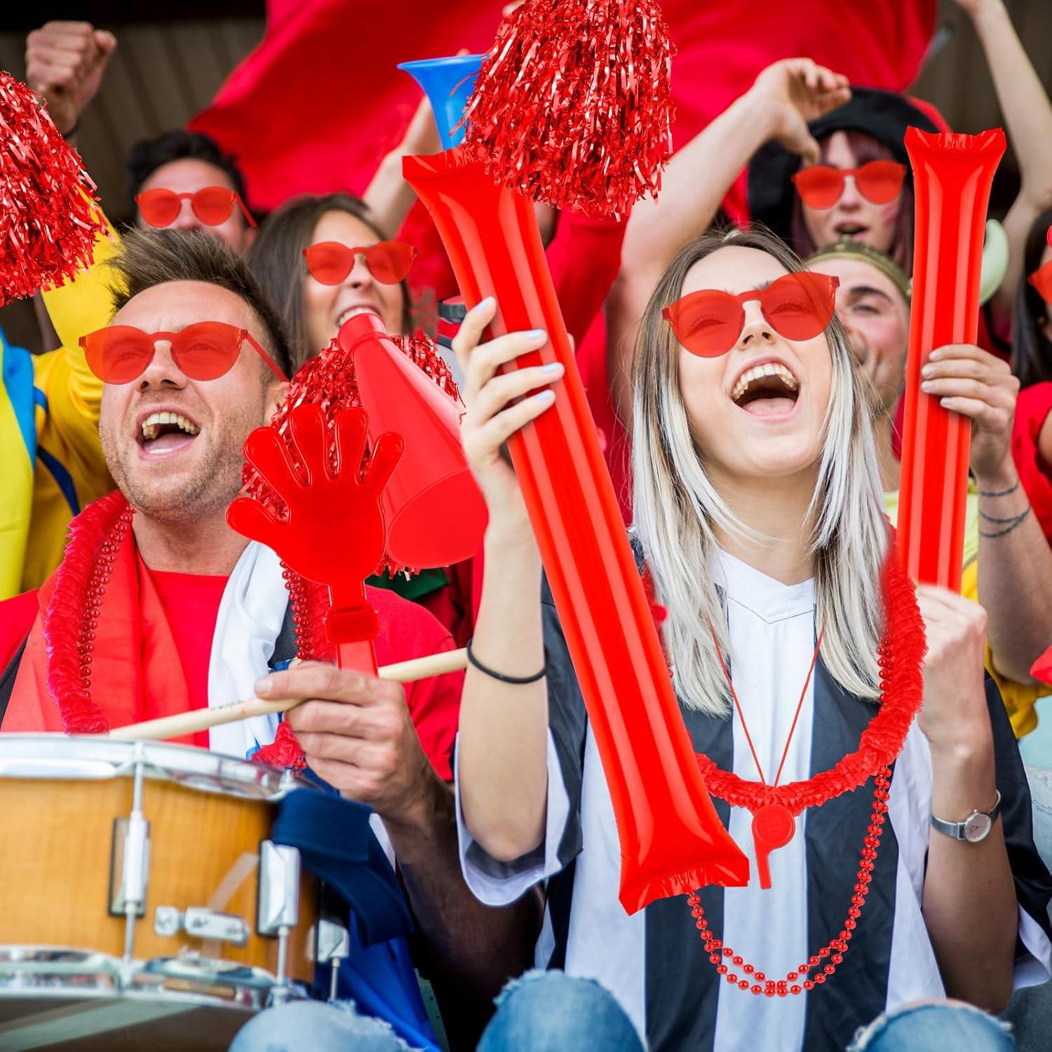 Soulchen 360 Pcs Accesorios de Espíritu Escolar Rojos