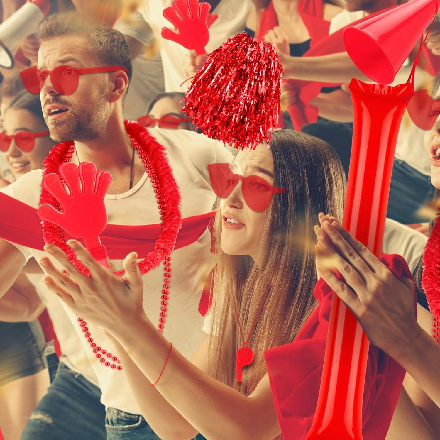 Soulchen 360 Pcs Accesorios de Espíritu Escolar Rojos