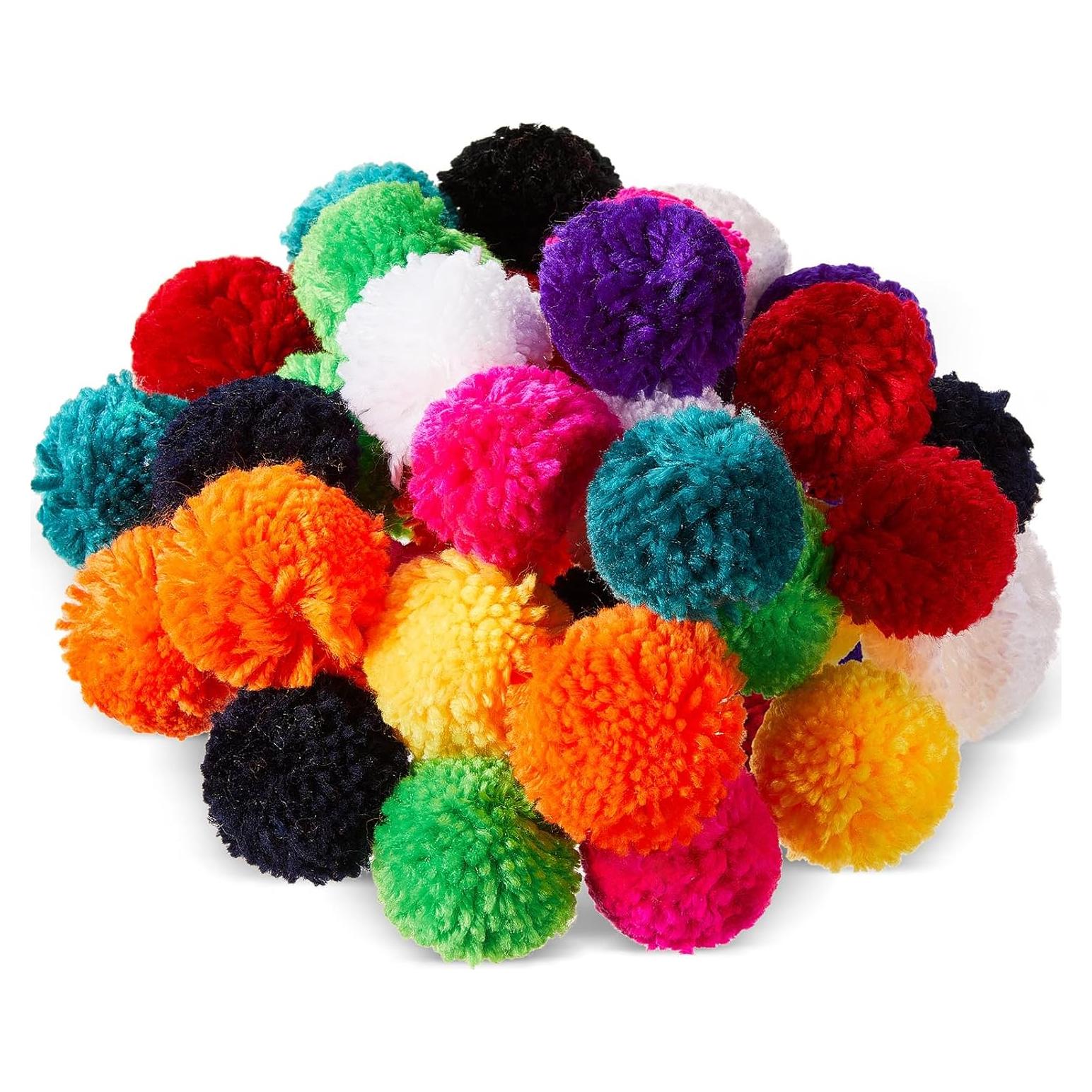 Pompones de Hilo Gemscream 100 Pcs 7.6 cm Multicolor DIY