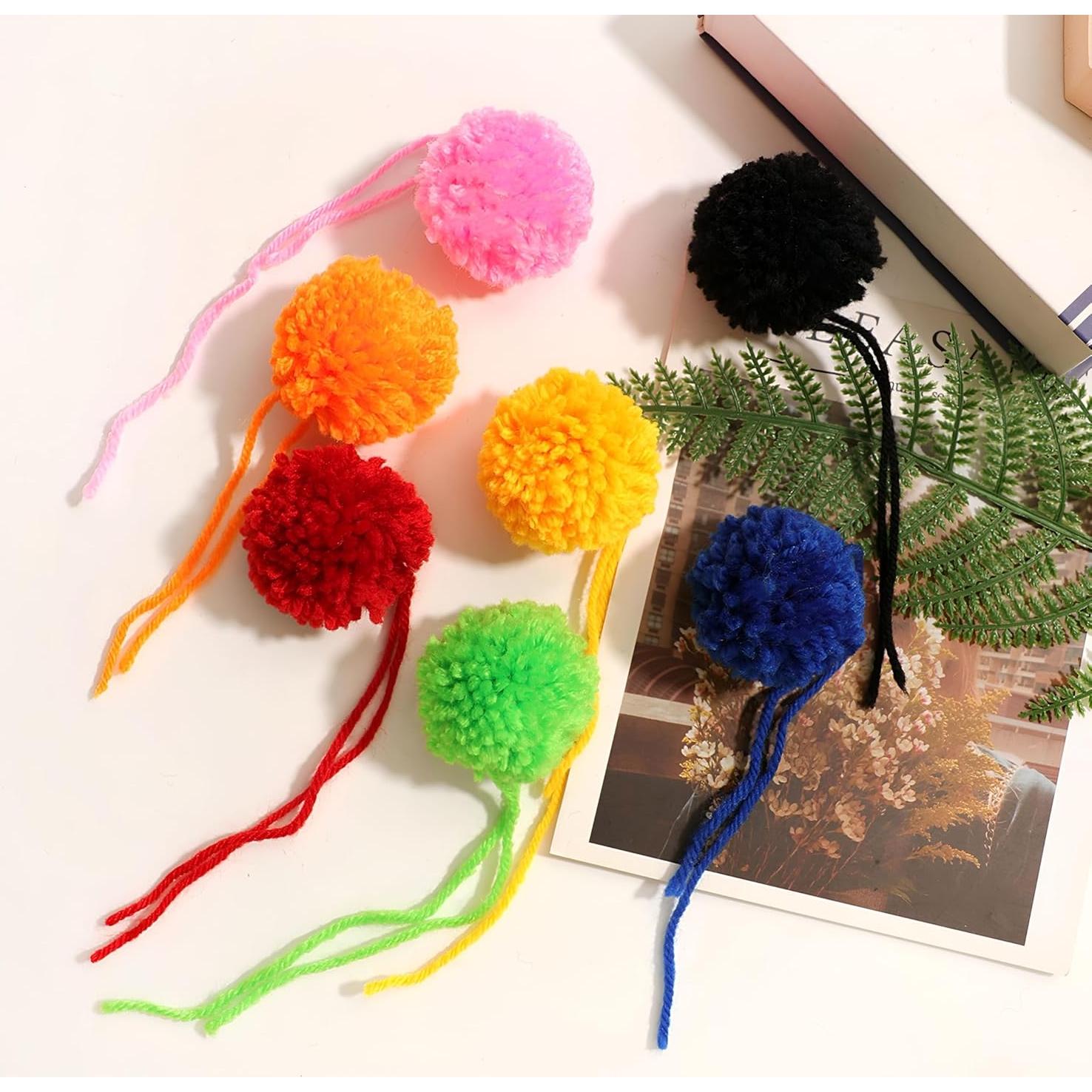 20 Pompones de Hilo Acrílico 5 cm - Decoración DIY LF