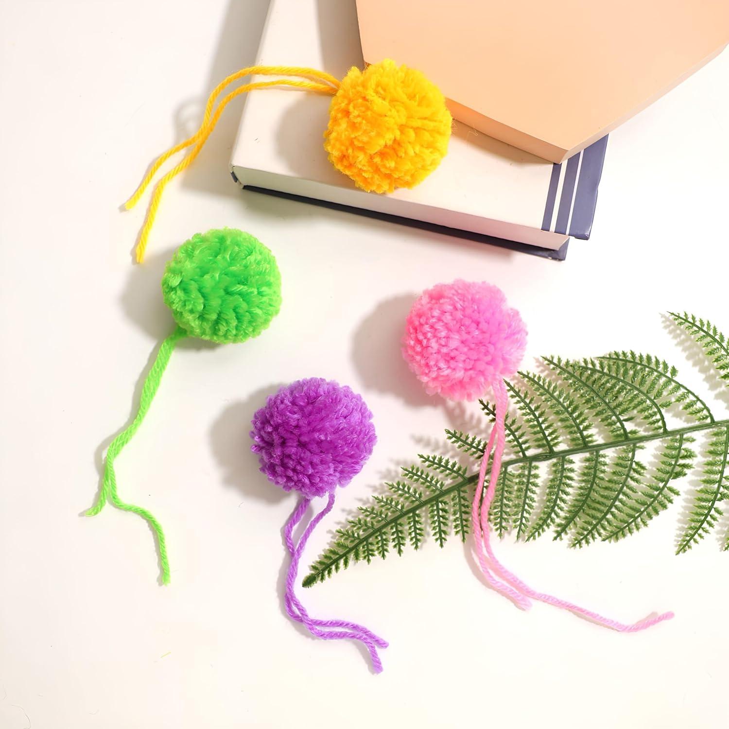 20 Pompones de Hilo Acrílico 5 cm - Decoración DIY LF