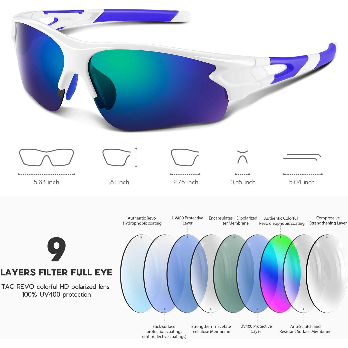 Gafas de Sol BEACOOL 7189 Polarizadas UV400 para Deportes