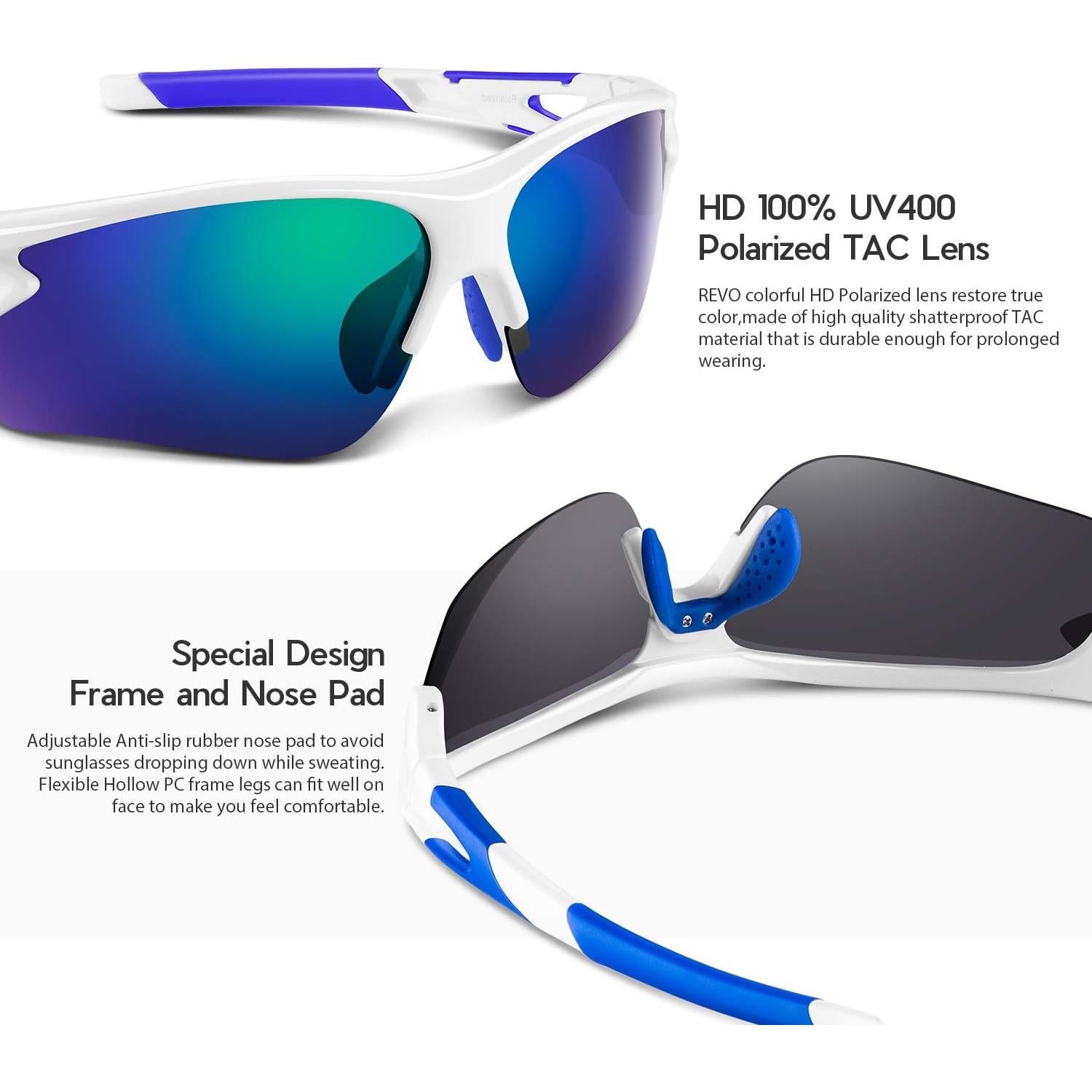 Gafas de Sol BEACOOL 7189 Polarizadas UV400 para Deportes