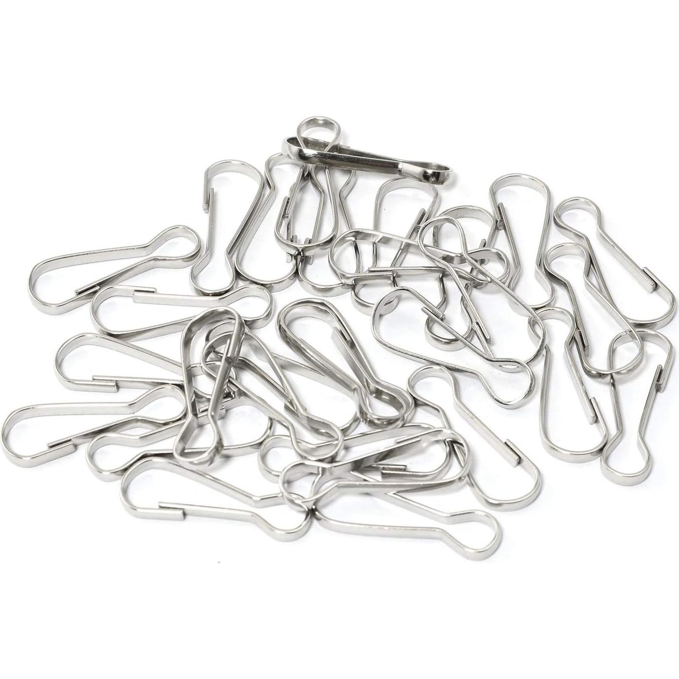 Ganchos de Resorte de Acero Inoxidable RLECS 25mm - 100pcs