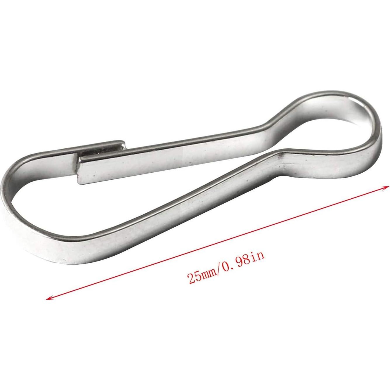 Ganchos de Resorte de Acero Inoxidable RLECS 25mm - 100pcs
