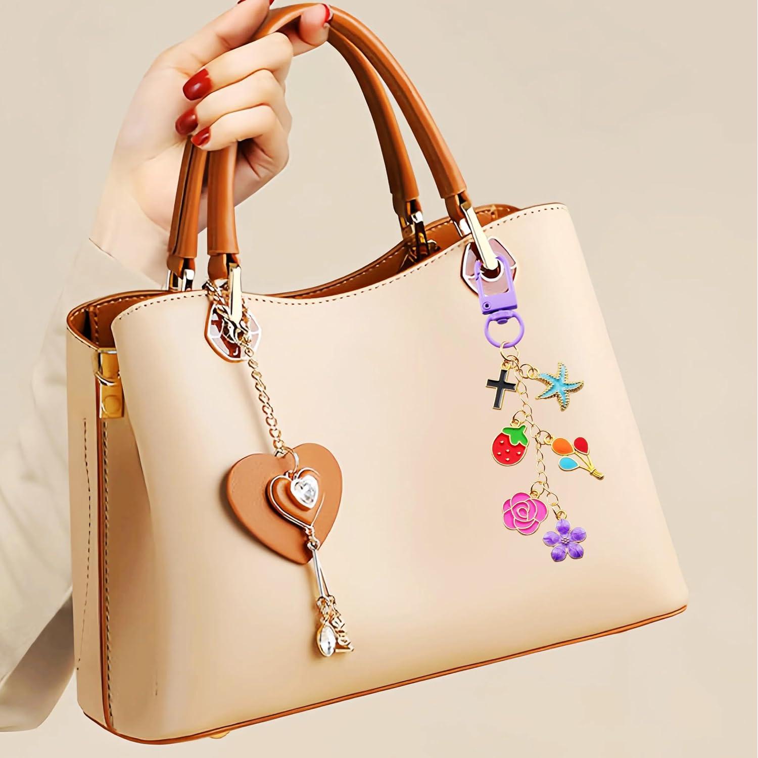 60 Ganchos de Llavero Giratorios KJML DIY Coloridos 32mm