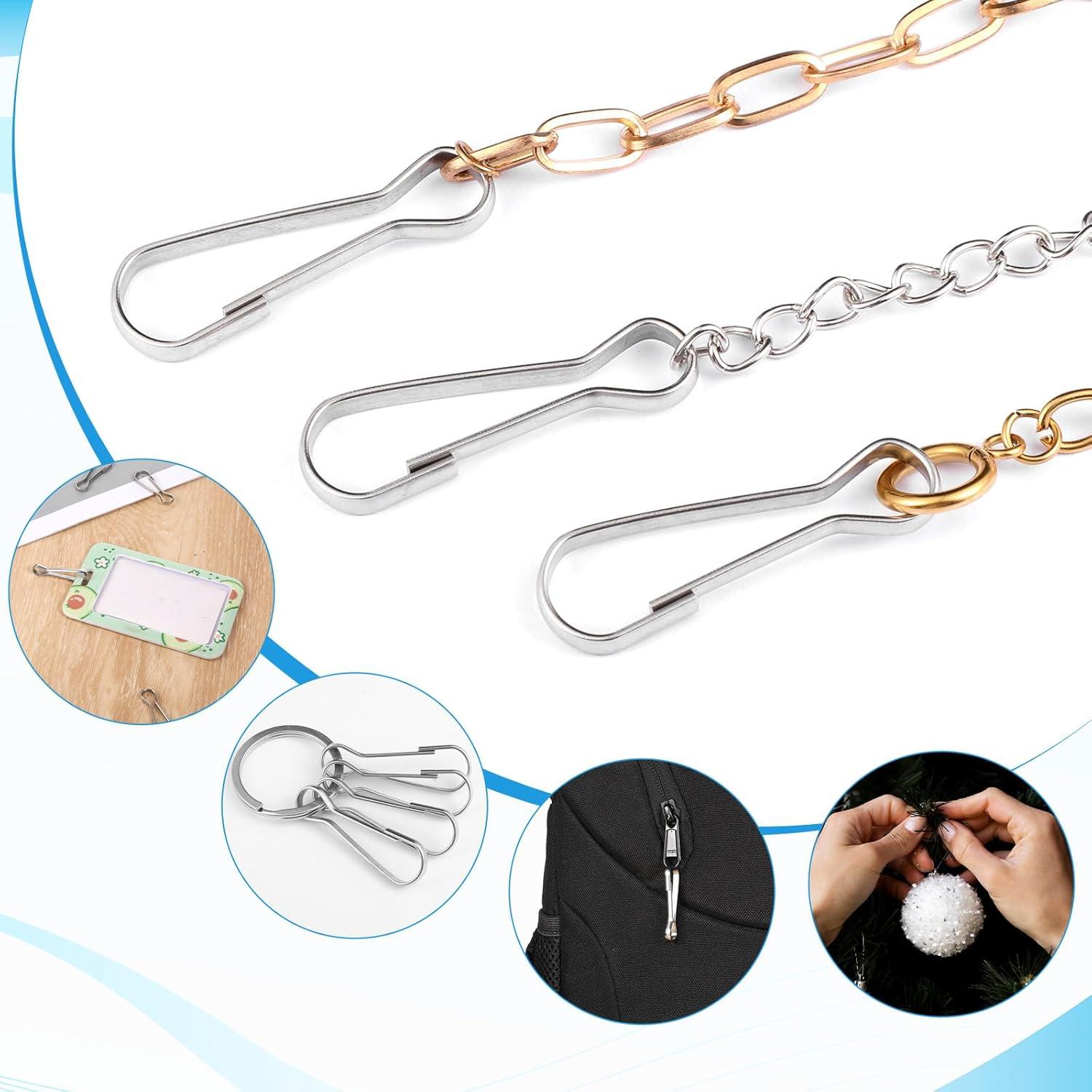 30 Clips de Bandera de Acero Inoxidable LIQWEI 4cm