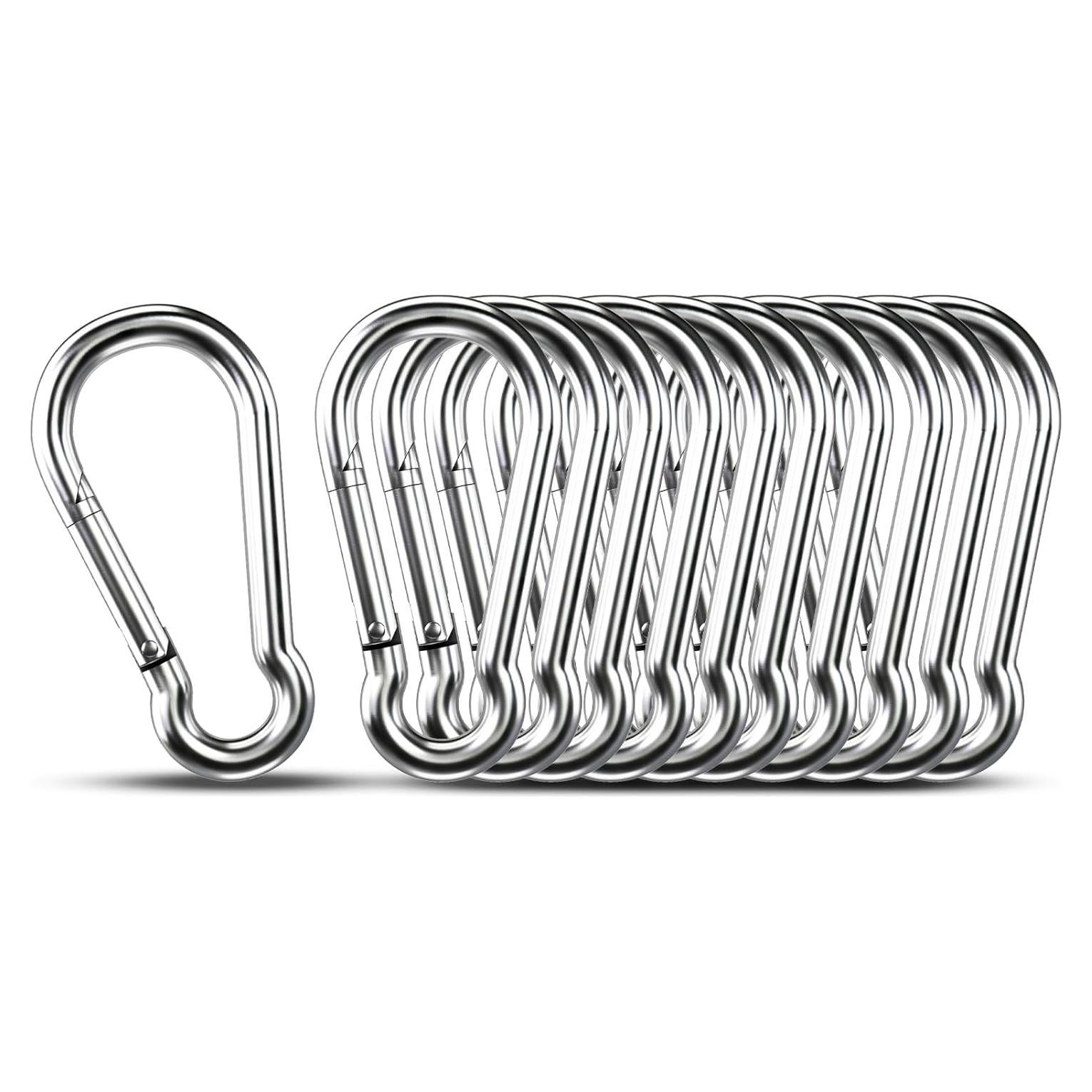 Ganchos de Clip KINLINK M4 de Acero Inoxidable 10pcs 3.98cm