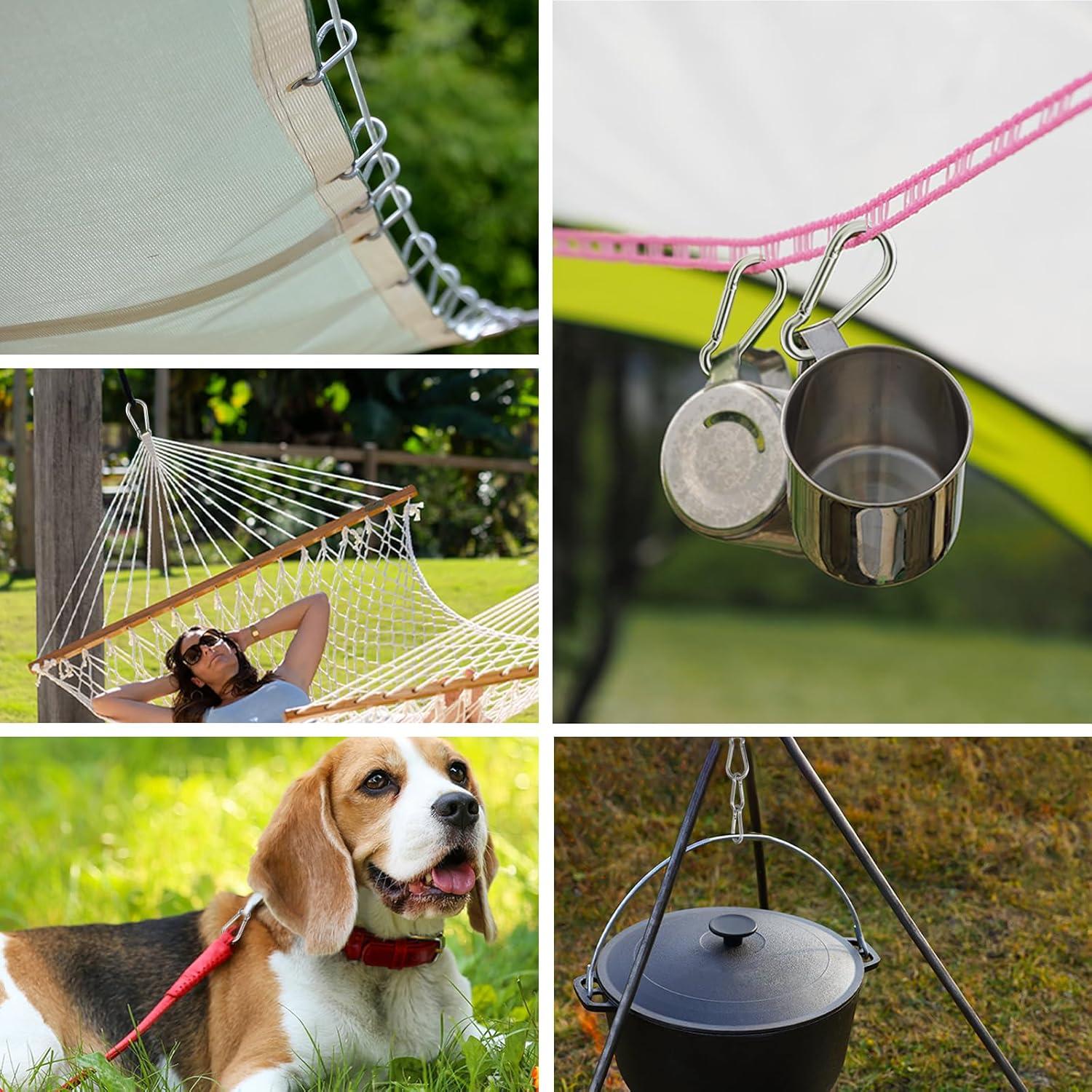 Ganchos de Clip KINLINK M4 de Acero Inoxidable 10pcs 3.98cm