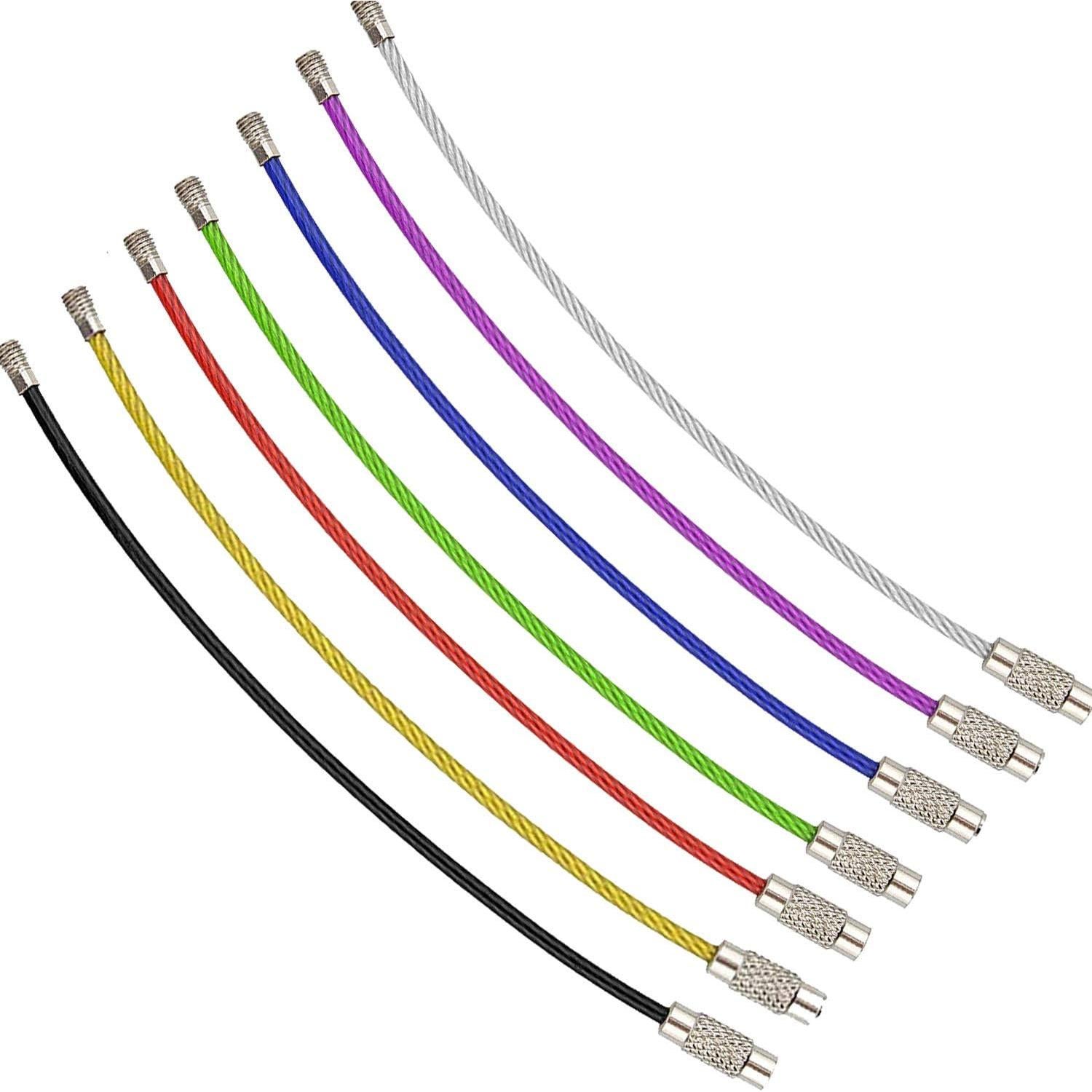 AMUU Anillos de Alambre de Acero Inoxidable 14pcs 16cm