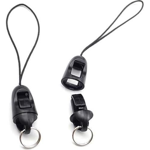 10 Hebillas Desmontables Negras Antipérdida para Teléfonos