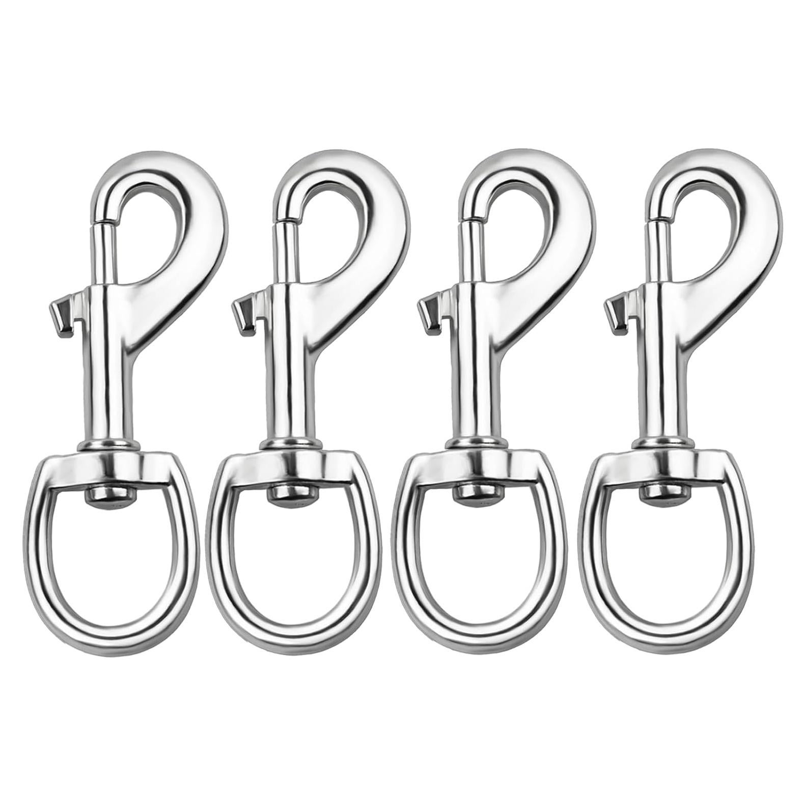 4 Ganchos Giratorios Niquelados Huouo 8.89 cm Alta Resistencia