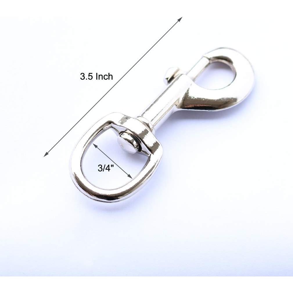 4 Ganchos Giratorios Niquelados Huouo 8.89 cm Alta Resistencia