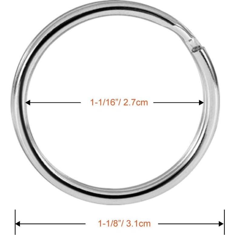 Ganchos Giratorios de Metal PAXCOO 100 Pcs 4.13 cm