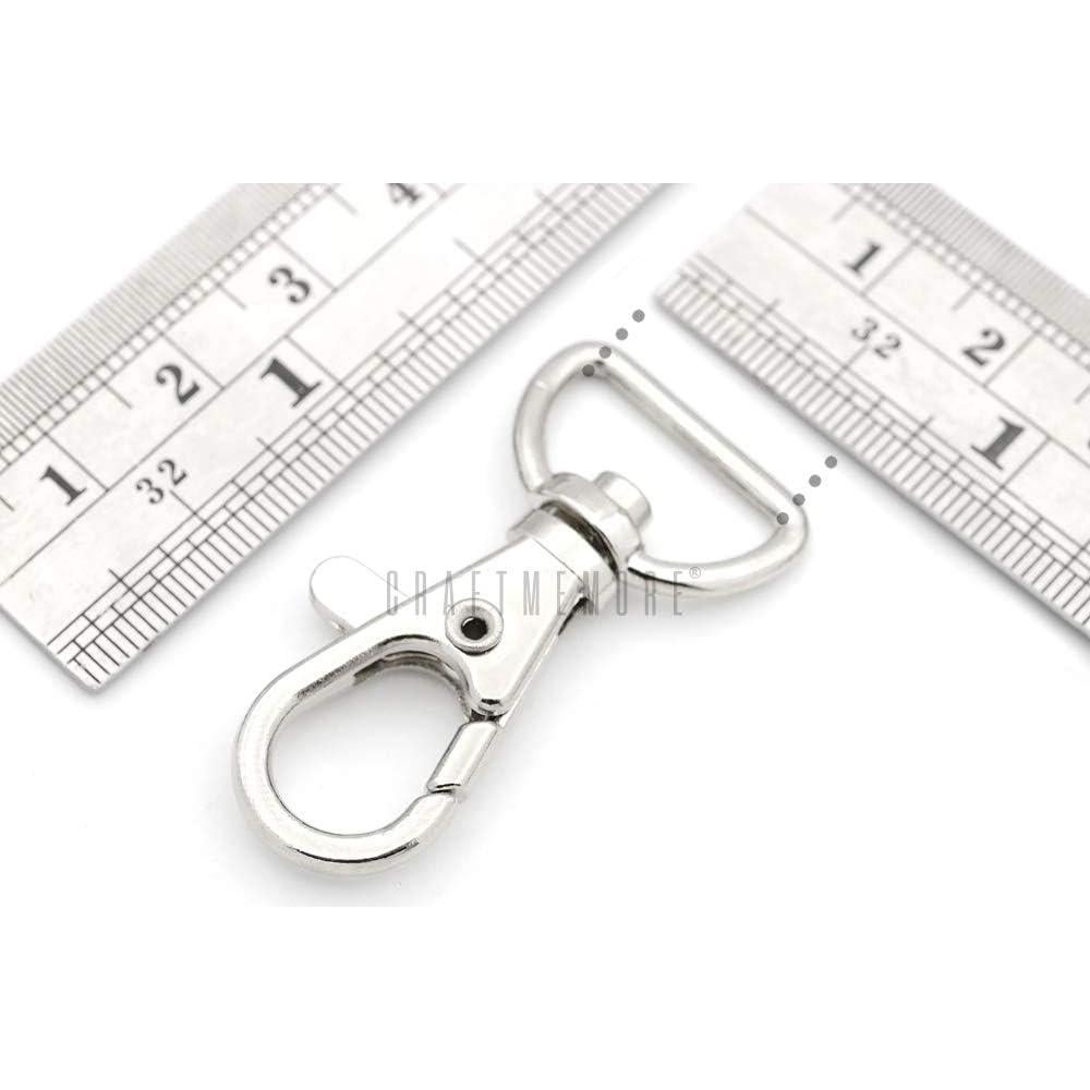 Ganchos de Traba Giratorios CRAFTMEMORE 10 Piezas 16mm 20mm 25mm Plata