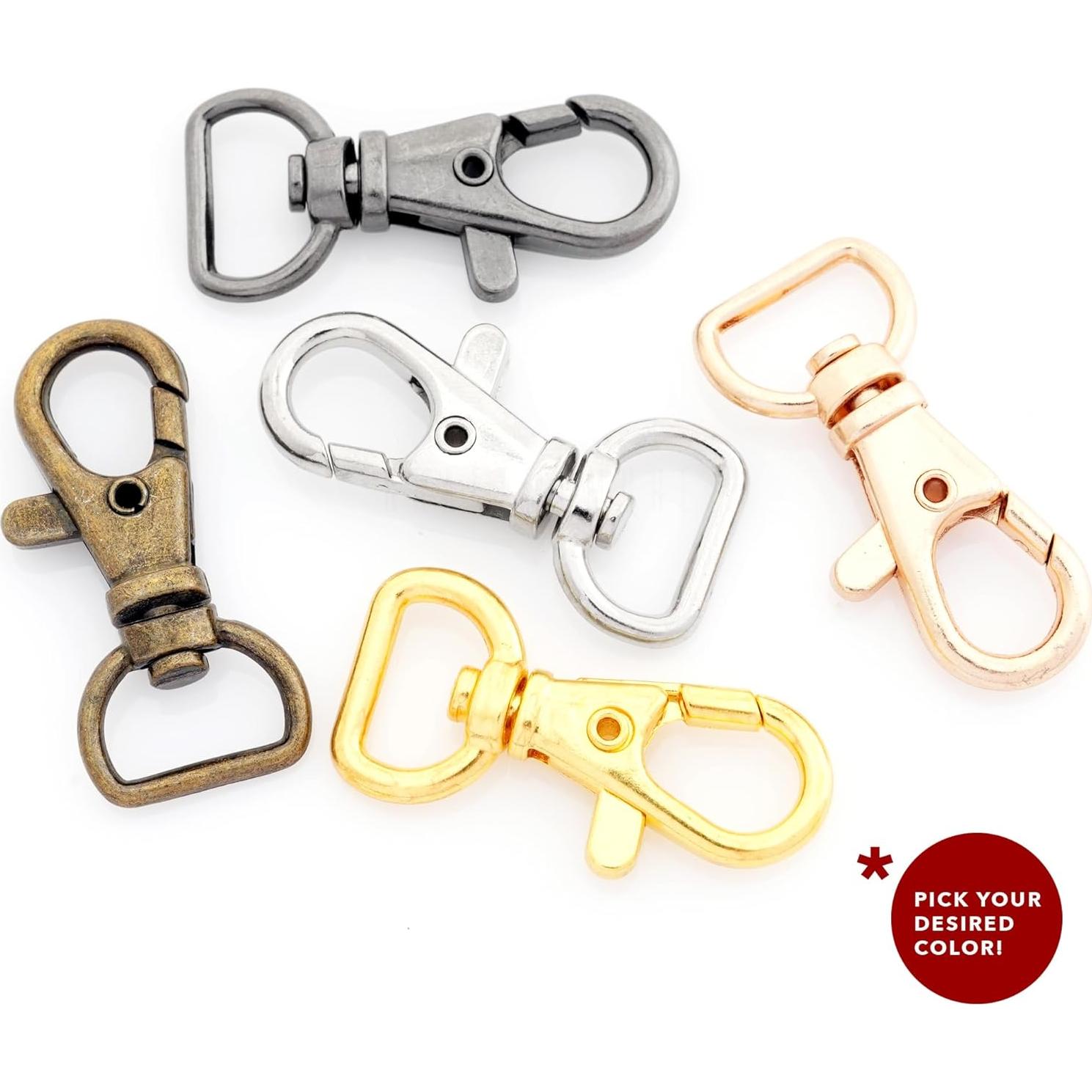 Ganchos de Traba Giratorios CRAFTMEMORE 10 Piezas 16mm 20mm 25mm Plata