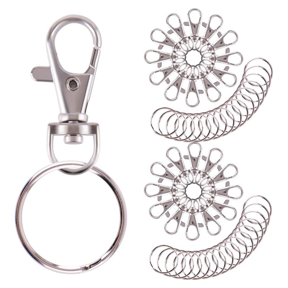 Ganchos giratorios WXJ13 55 piezas - Gancho de langosta y anillos