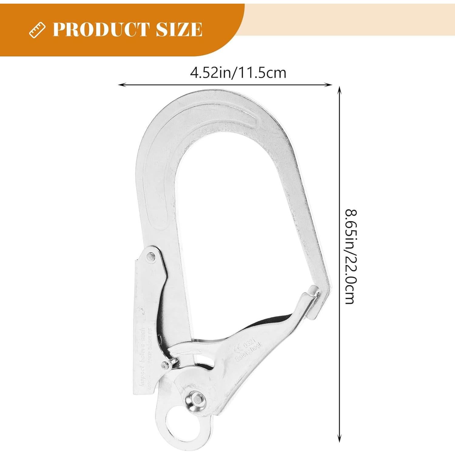 Gancho de Seguridad DOITOOL de Acero Aleado 22cm con Bloqueo