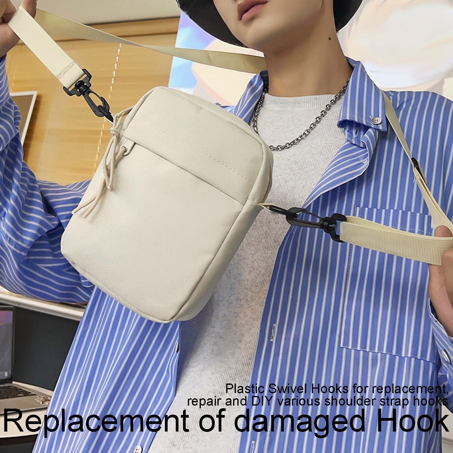 Juego de 12 Ganchos Giratorios de Plástico CooBigo 66.5mm