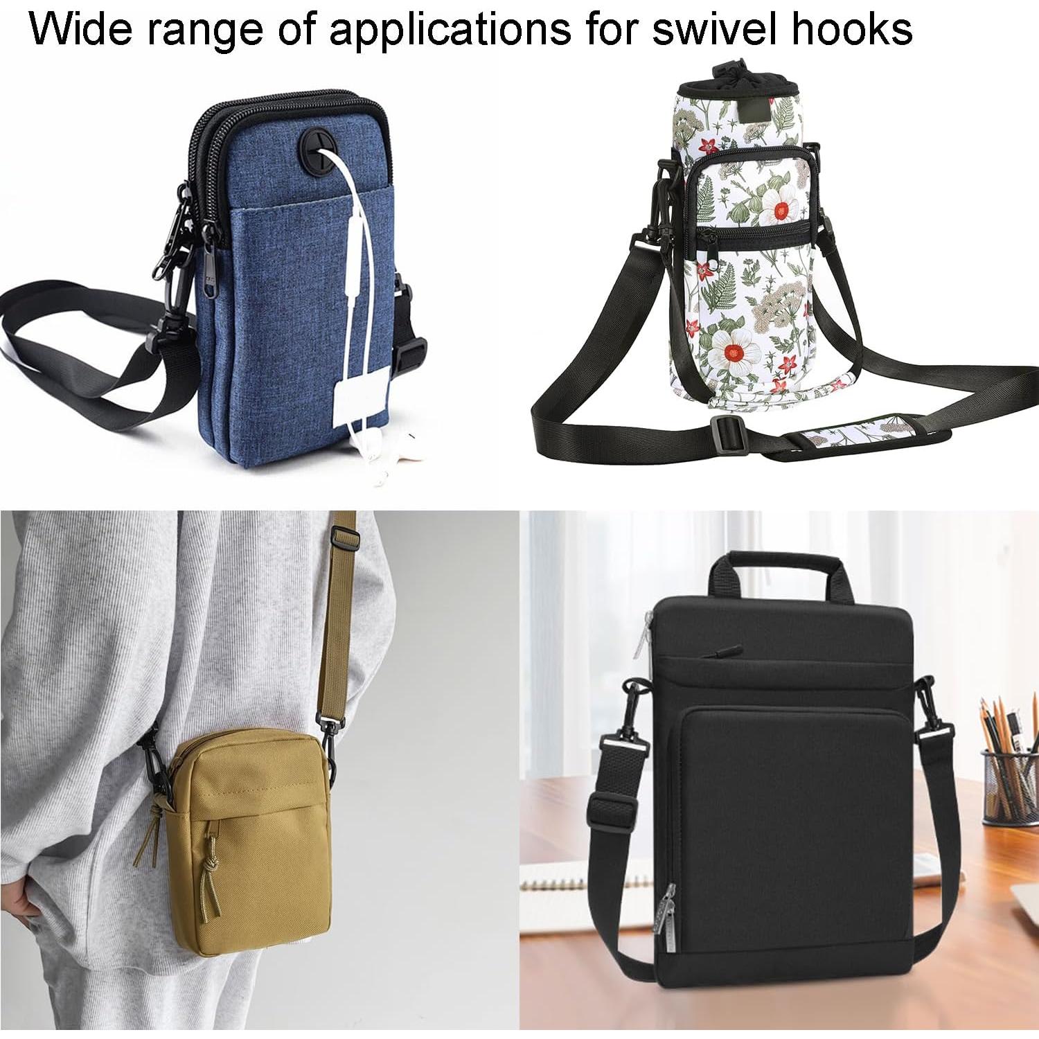 Juego de 12 Ganchos Giratorios de Plástico CooBigo 66.5mm