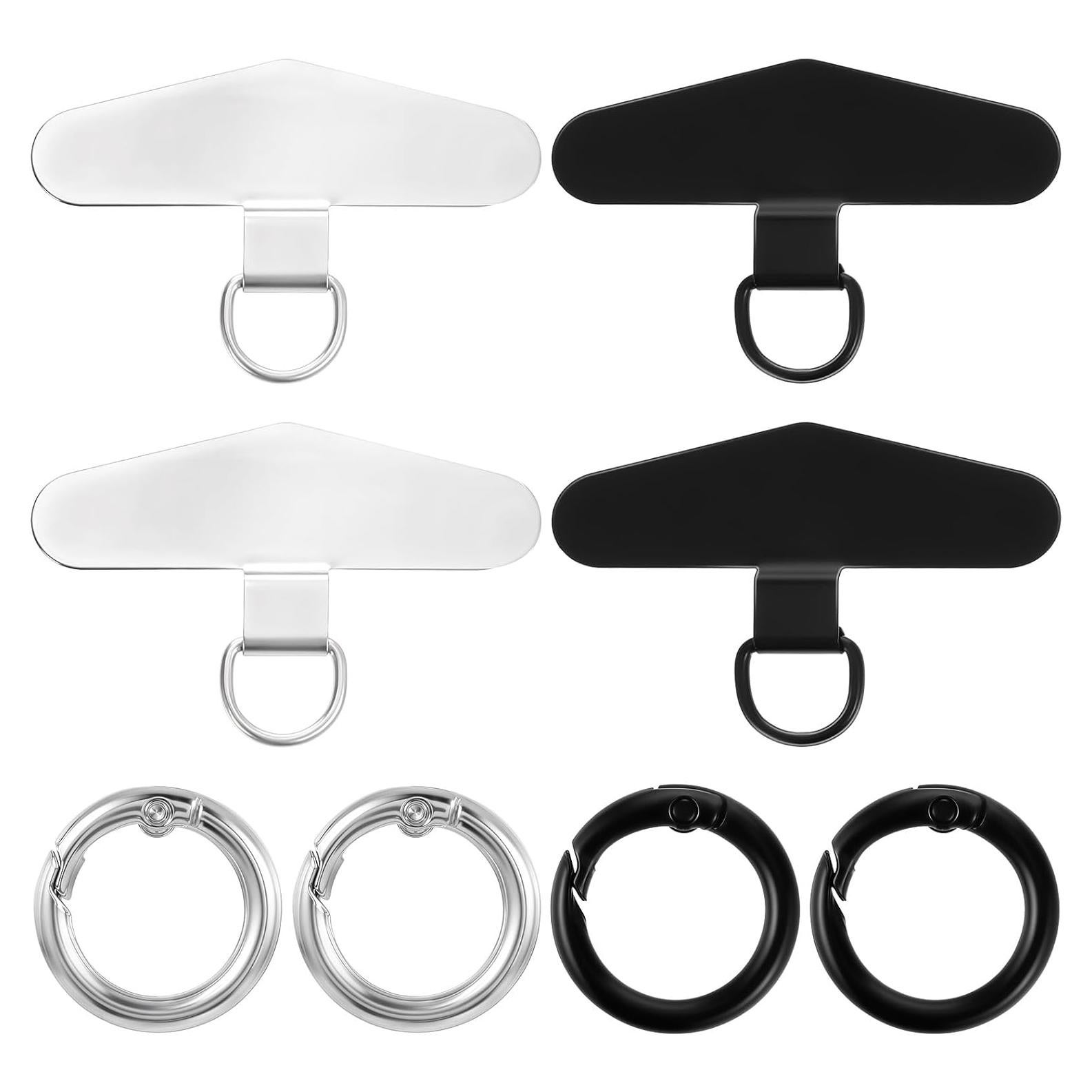 4 Ganchos de Sujeción para Teléfono Metal Acero Inoxidable