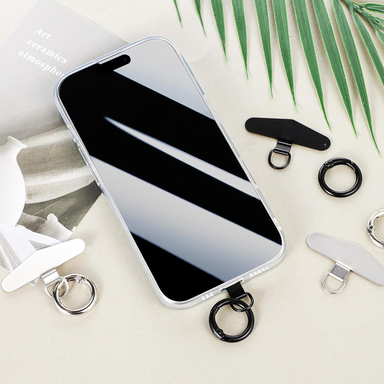 4 Ganchos de Sujeción para Teléfono Metal Acero Inoxidable