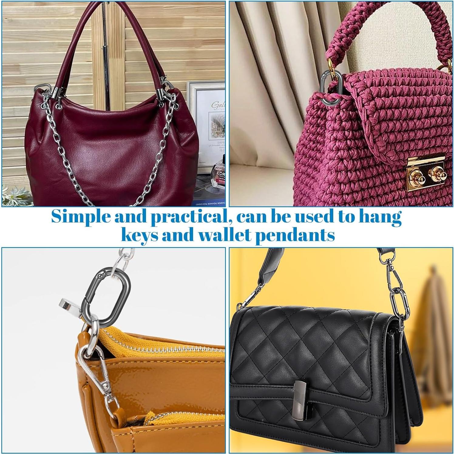 Clips de Carabiner Ovalados Hariendny 1" Paquete de 10