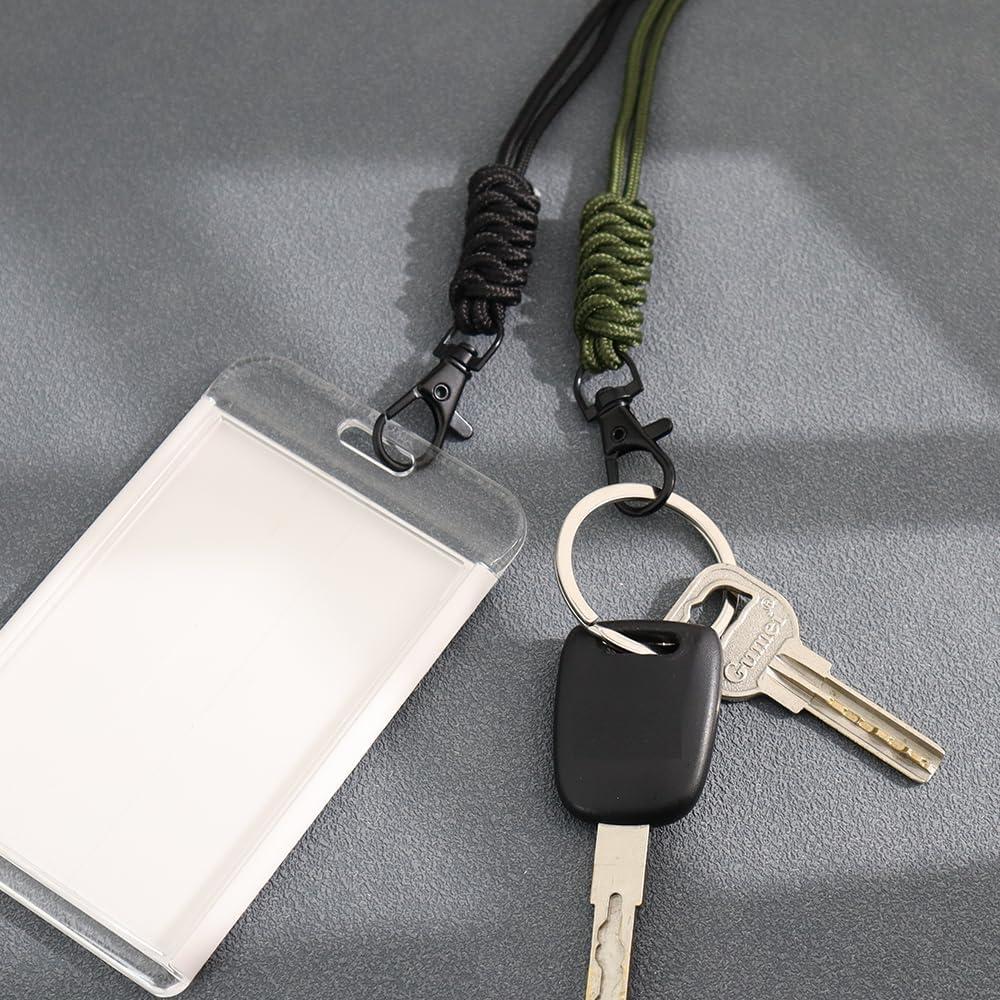 Soporte de Lanyard FANASY para Insignias y Llaves 80cm Negro