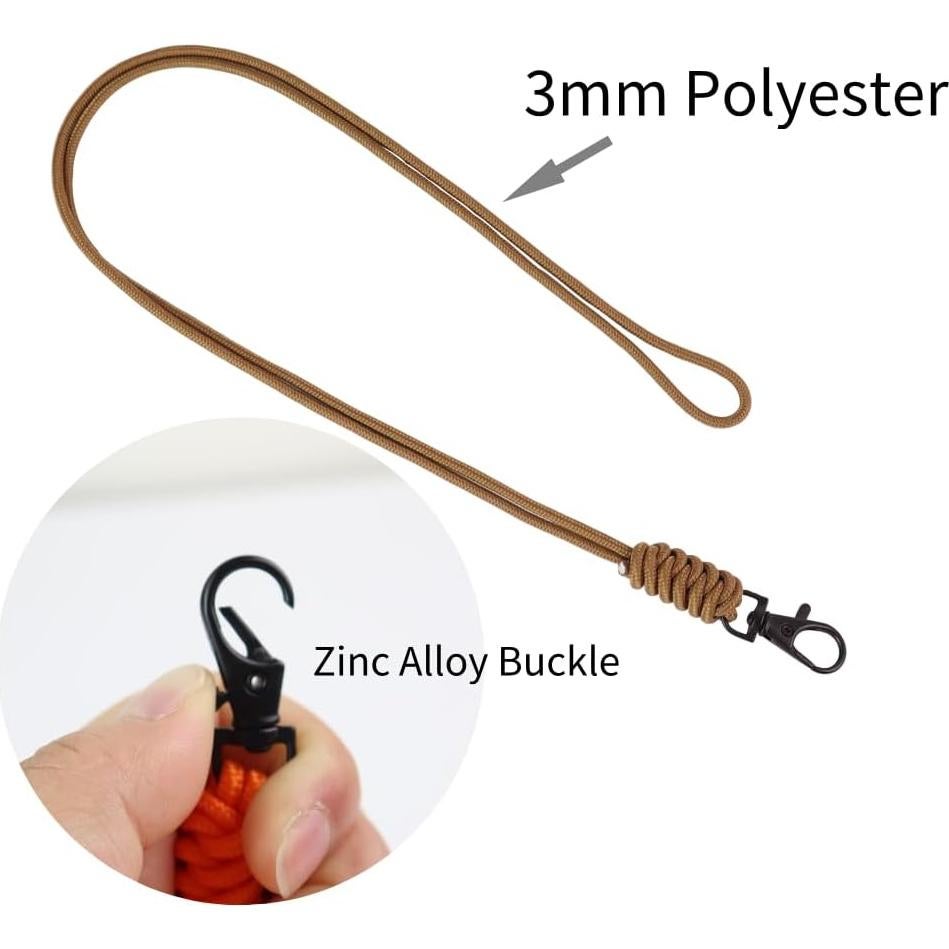 Soporte de Lanyard FANASY para Insignias y Llaves 80cm Negro