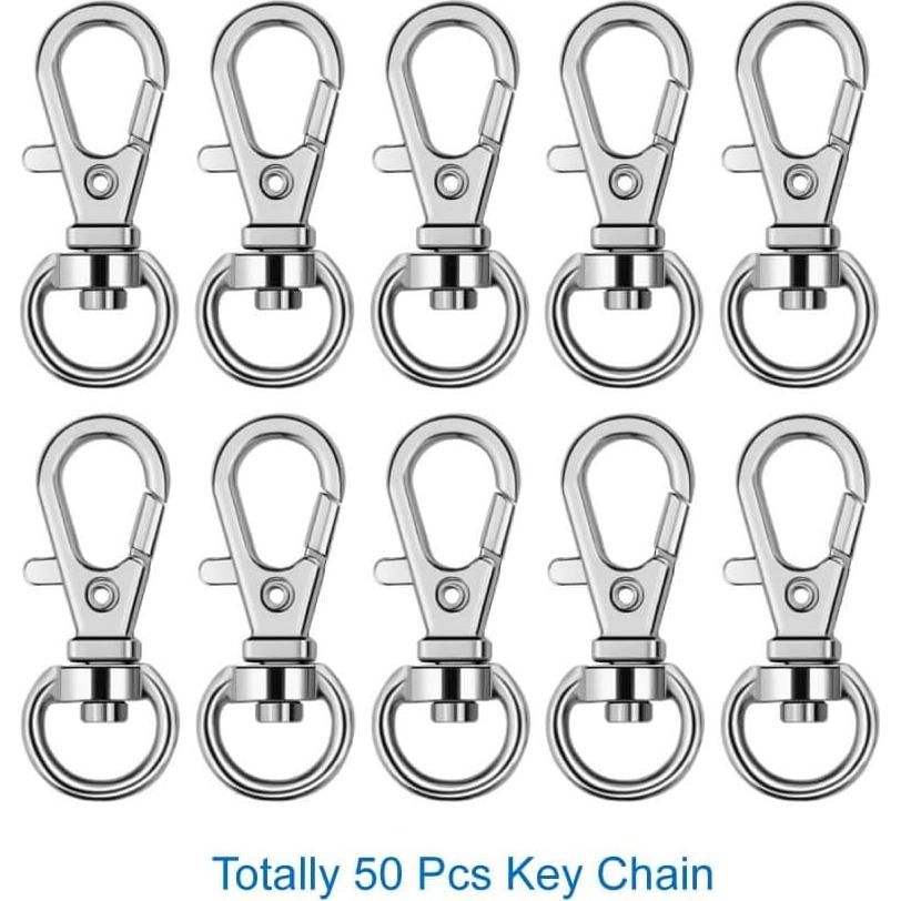 Kit 150 Pcs Ganchos Giratorios y Anillos Selizo para Manualidades